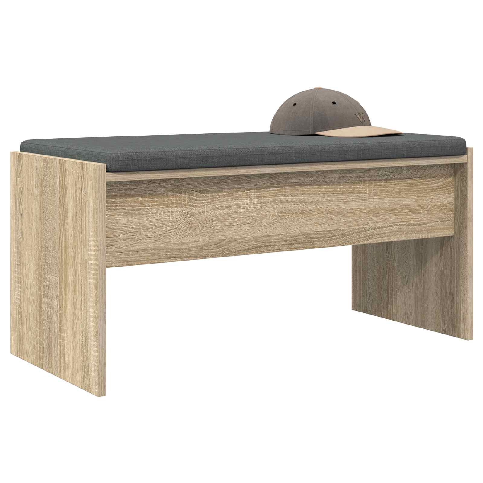 Παγκάκι Χαλωρίου με μαξιλάρι Δρύς Sonoma 83 x 38 x 40 εκ - Pakobazaar