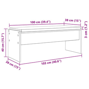 Παγκάκι Χαλωρίου Artisan Oak 103 x 38 x 40 εκ - Pakobazaar