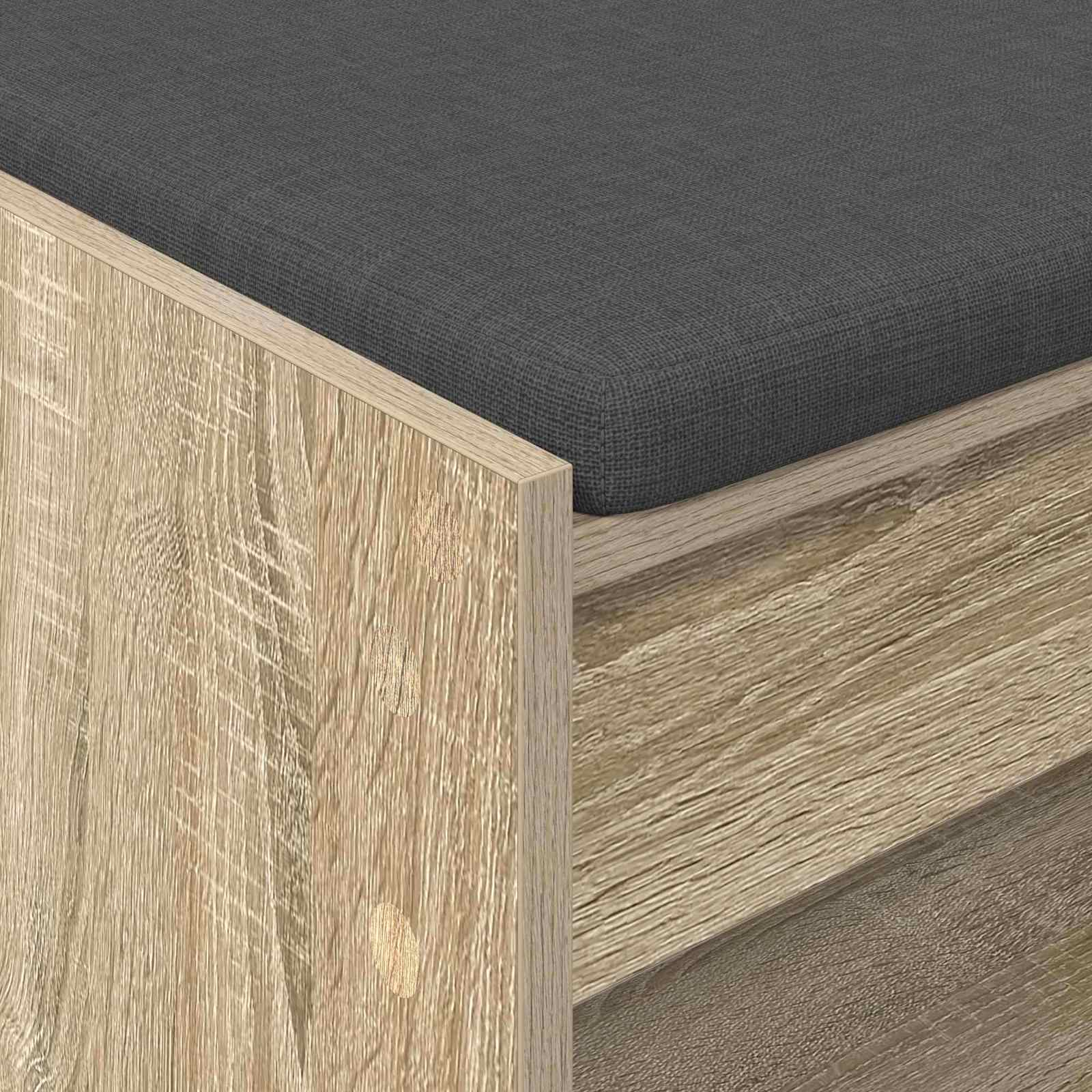 Παγκάκι Χαλωρίου με μαξιλάρι Δρύς Sonoma 63 x 38 x 45 εκ - Pakobazaar