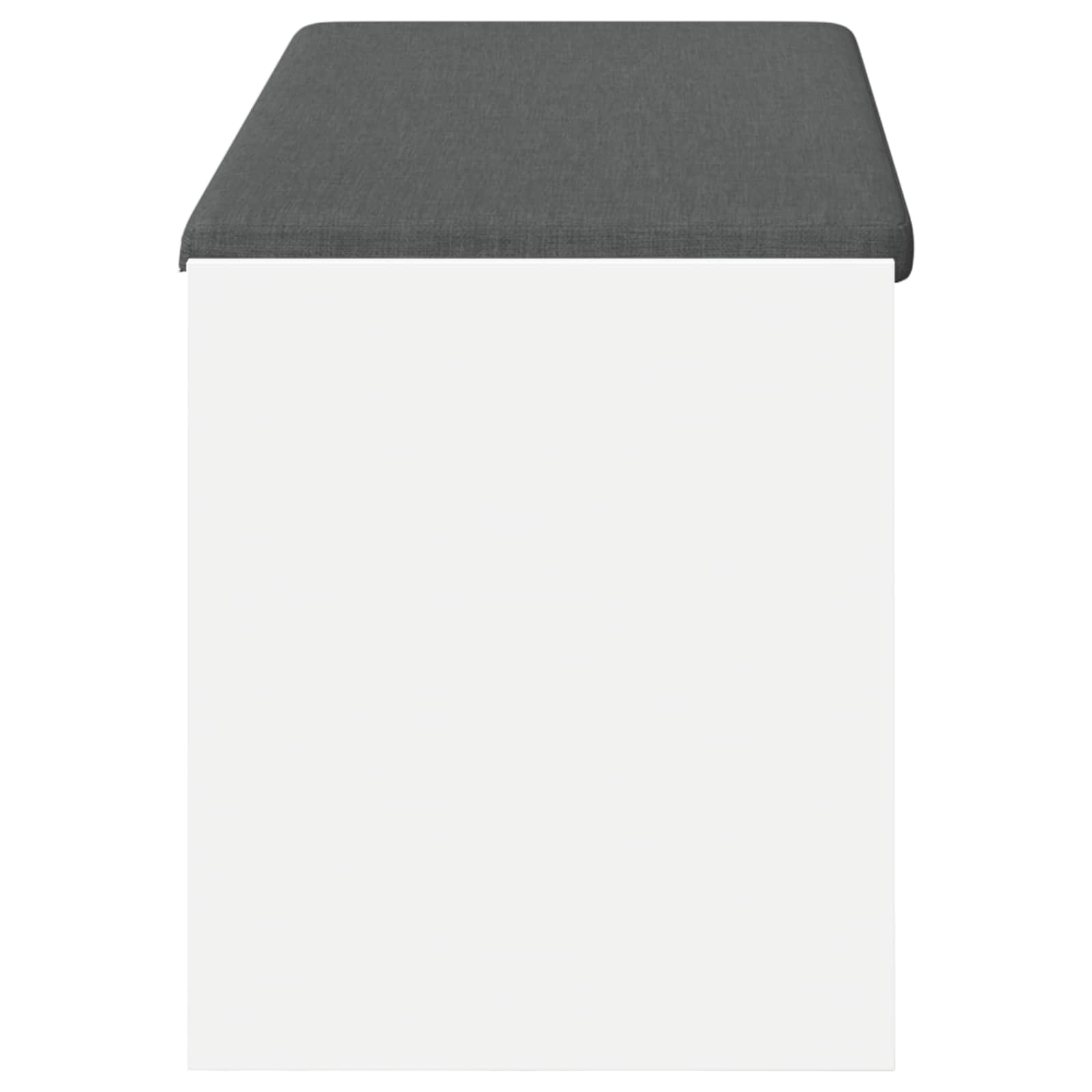 Παγκάκι Χαλωρίου με μαξιλάρι με ράφι Λευκός 103 x 38 x 45 εκ - Pakobazaar