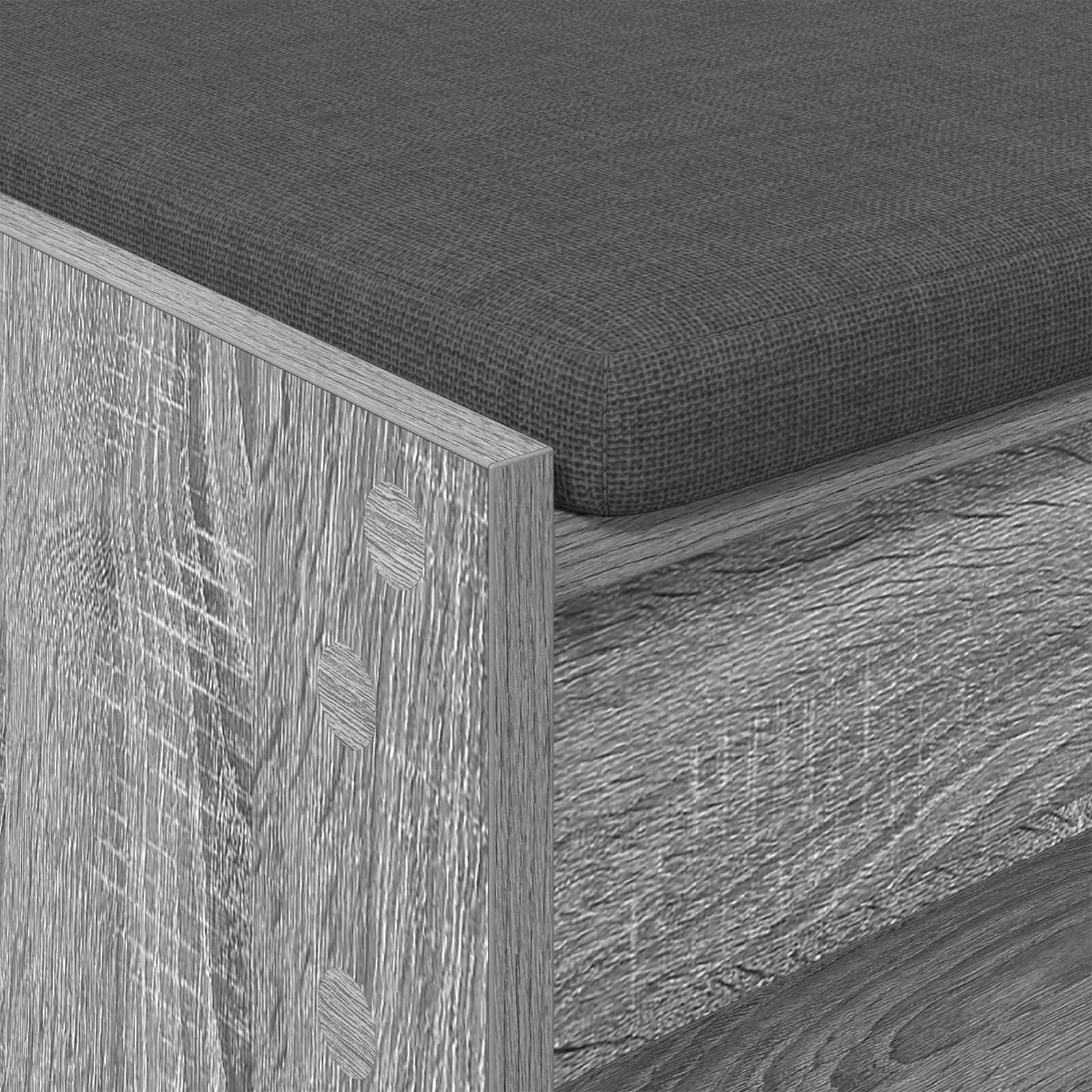 Παγκάκι Χαλωρίου με μαξιλάρι Γκρι Σονομά 103 x 38 x 45 εκ - Pakobazaar