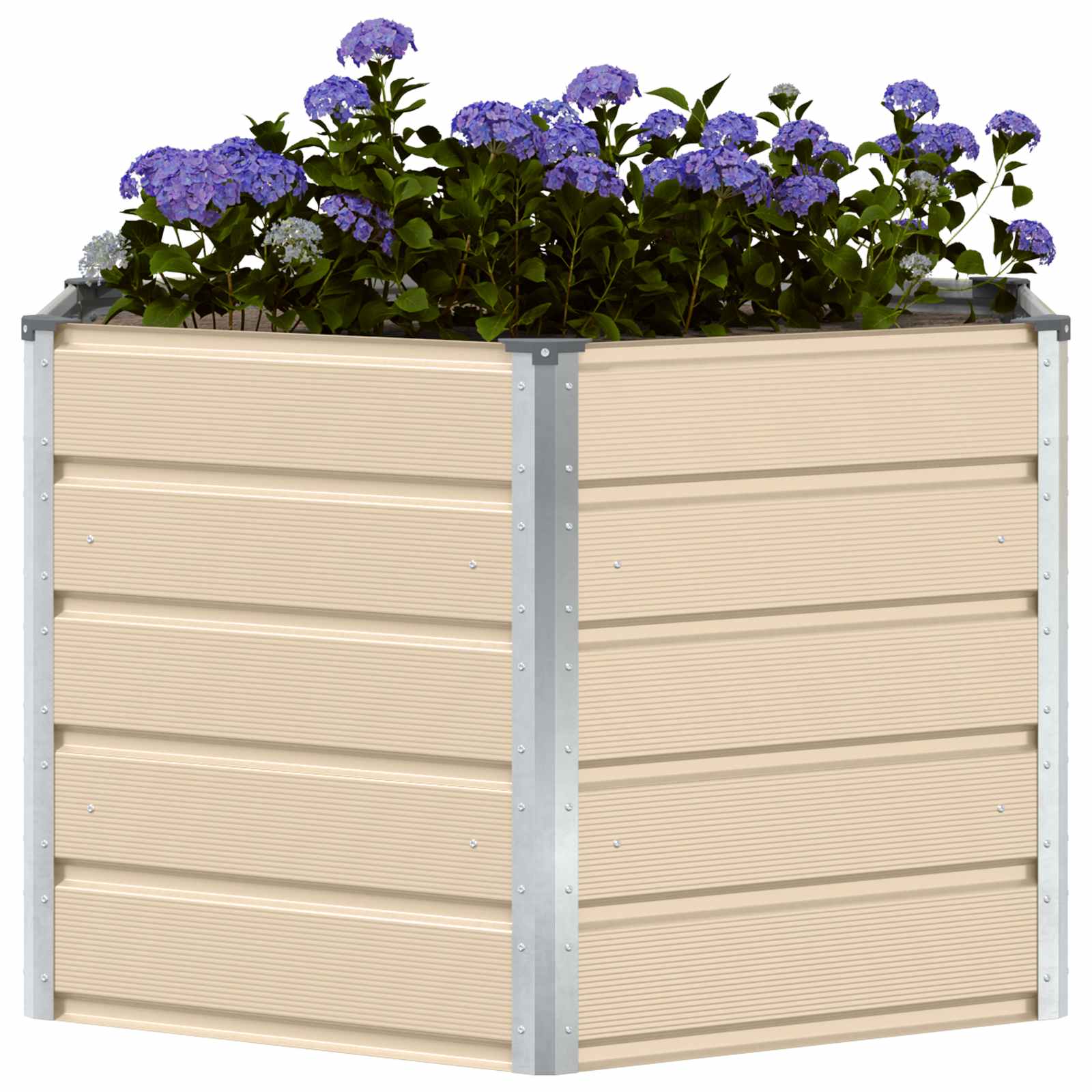 Γλάστρα Ελεφαντόδοντο 129 x 129 x 75 εκ Ατσάλι - Pakobazaar