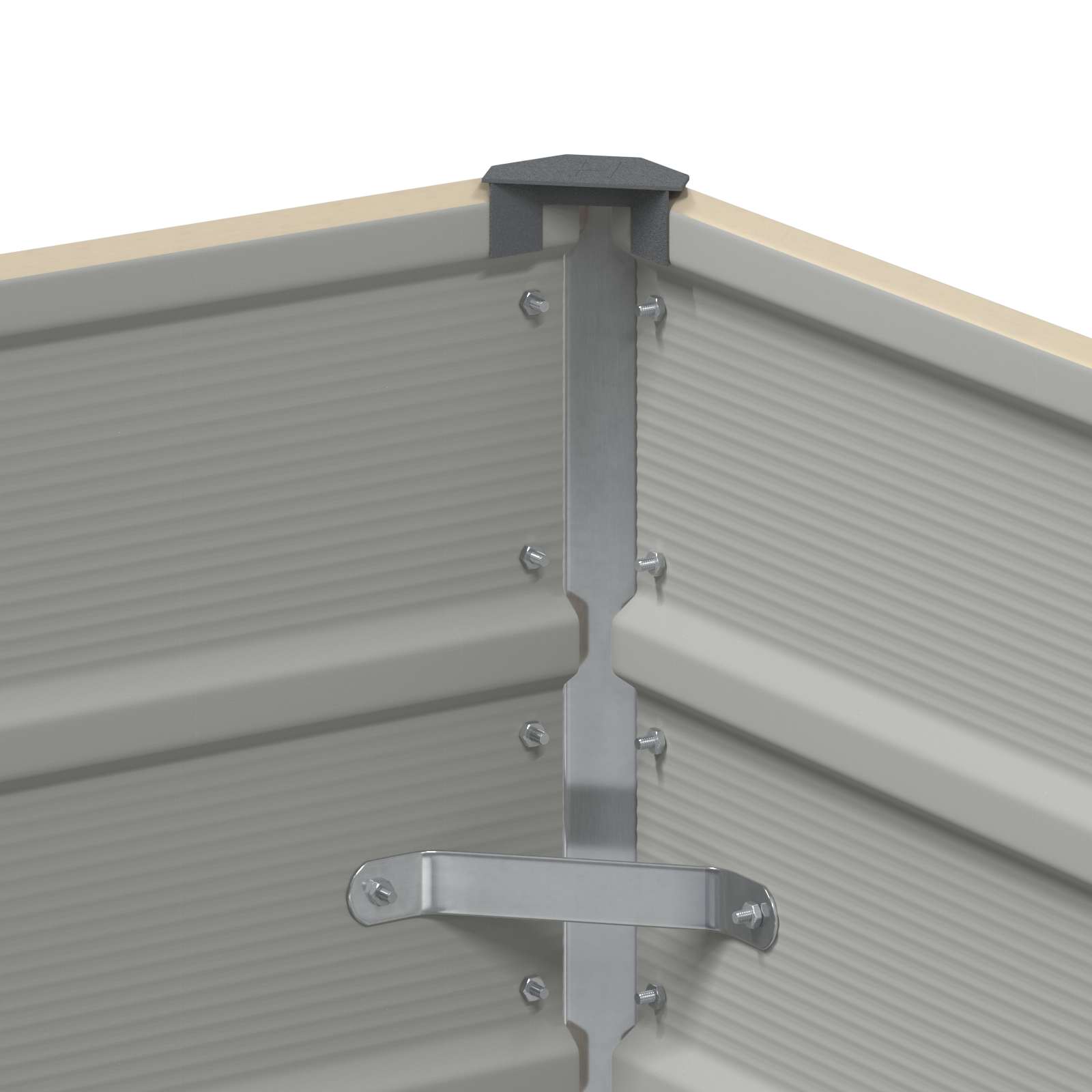 Γλάστρα Ελεφαντόδοντο 100 x 100 x 45 cm Ατσάλι - Pakobazaar