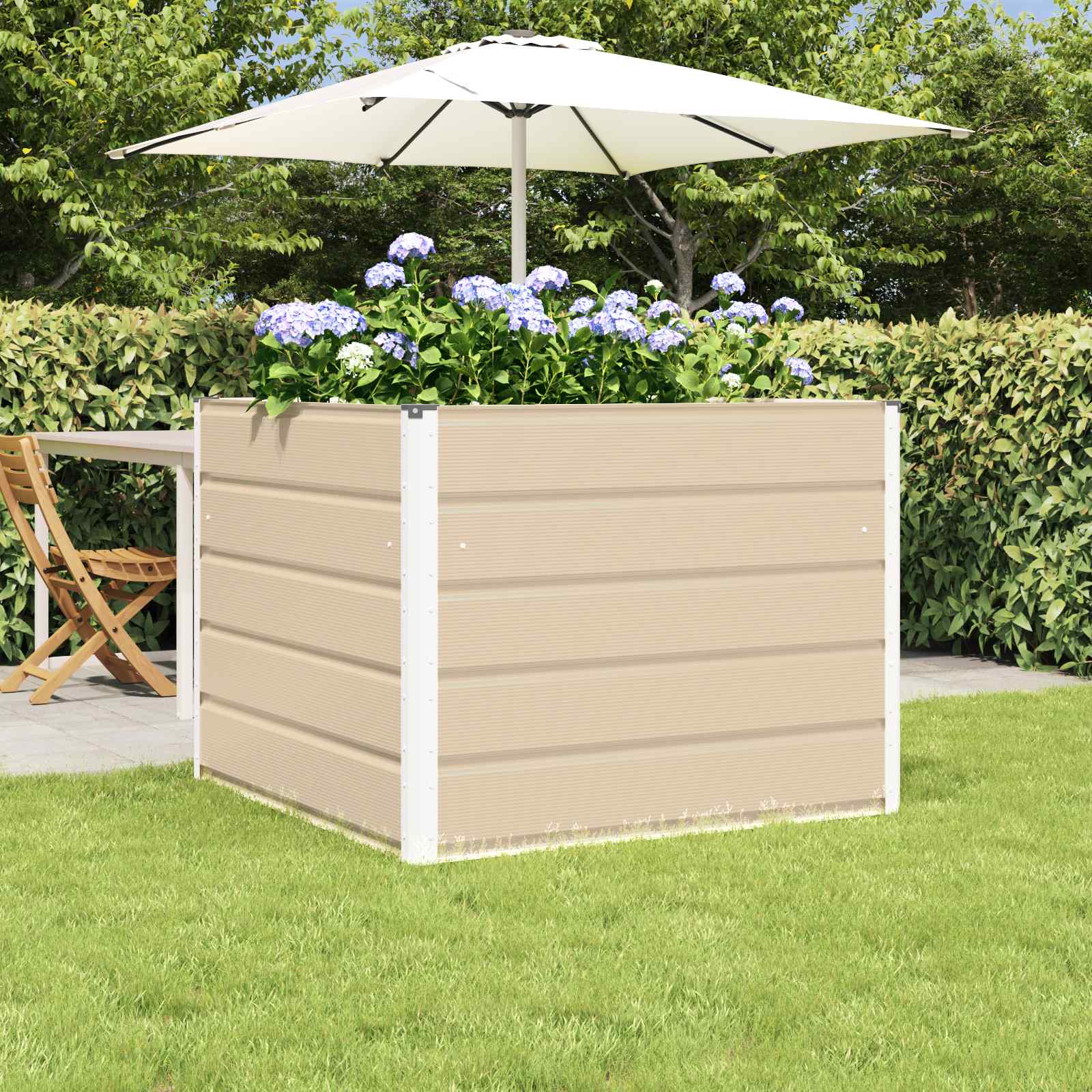 Γλάστρα Ελεφαντόδοντο 100 x 100 x 75 εκ Ατσάλι - Pakobazaar