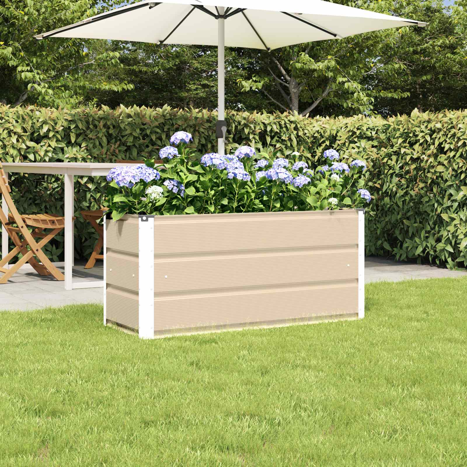 Γλάστρα Ελεφαντόδοντο 100 x 40 x 45 cm Ατσάλι - Pakobazaar
