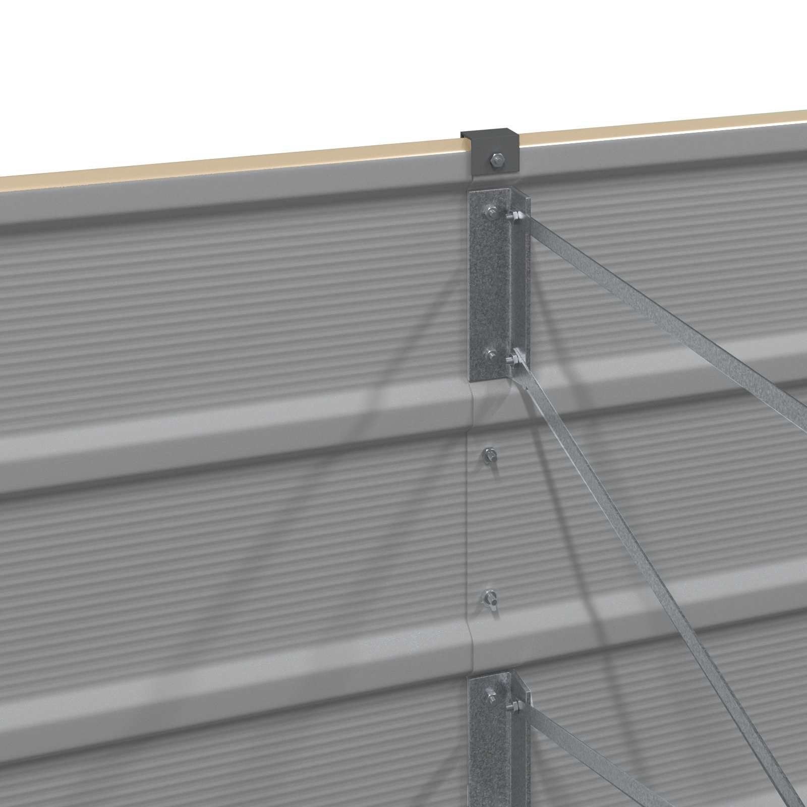 Γλάστρα Ελεφαντόδοντο 240 x 80 x 75 εκ. Ατσάλι - Pakobazaar