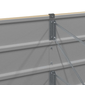 Γλάστρα Ελεφαντόδοντο 480 x 50 x 45 εκ Επικαλυμμένος Χάλυβας - Pakobazaar