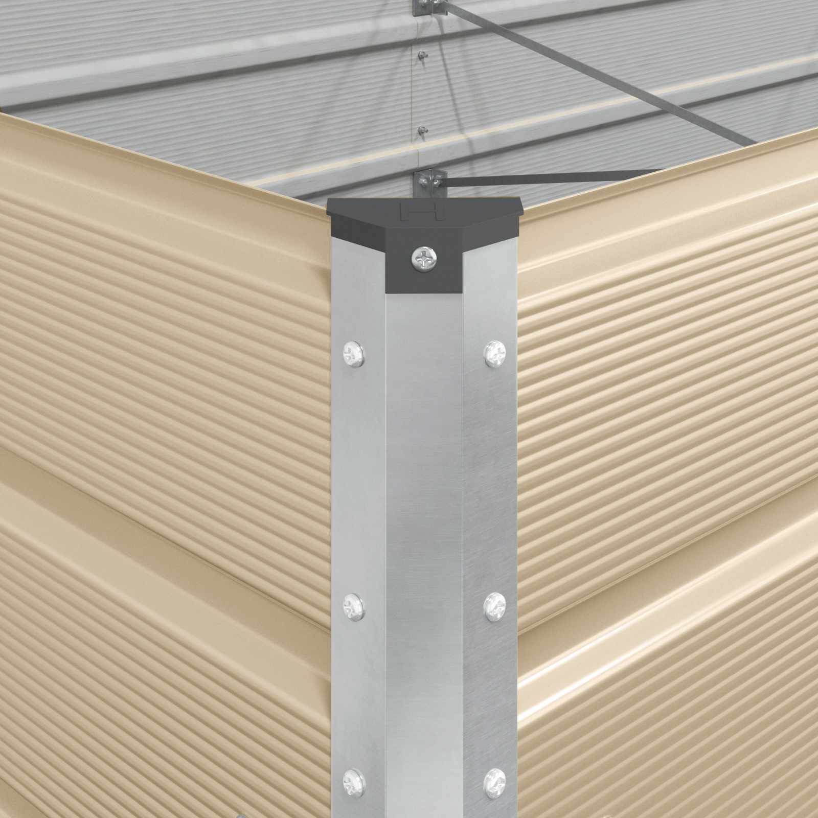 Γλάστρα Ελεφαντόδοντο 195 x 100 x 45 εκ Επικαλυμμένος Χάλυβας - Pakobazaar