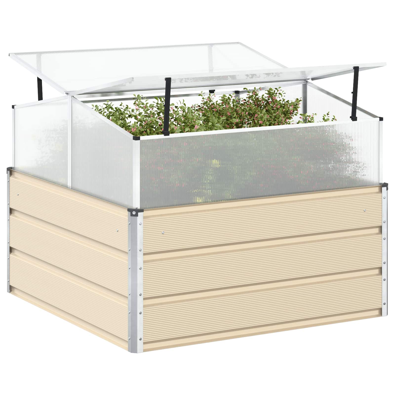 Γλάστρα Ελεφαντόδοντο 100 x 100 x 77 cm Επικαλυμμένος Χάλυβας - Pakobazaar