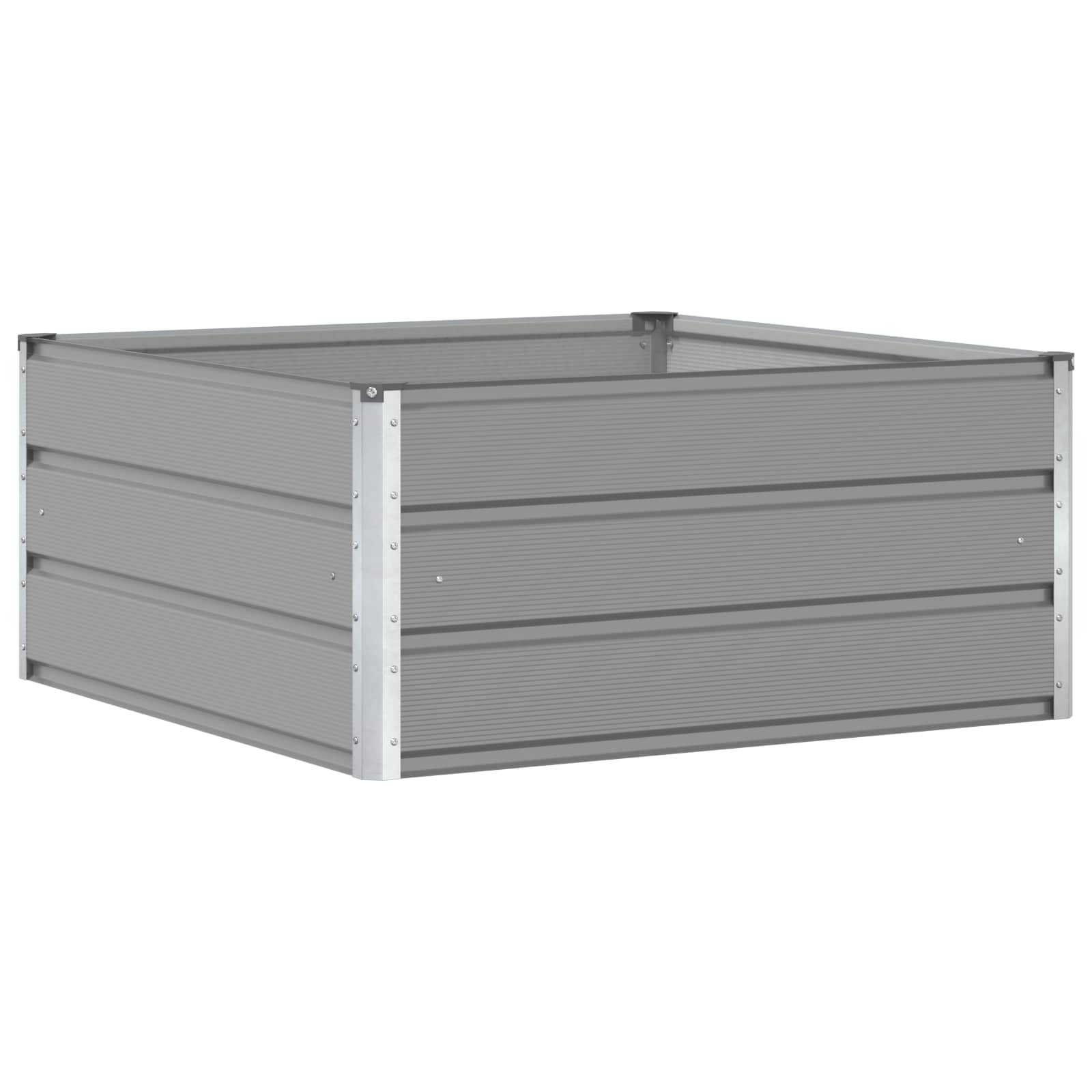 Γλάστρα Ανοιχτό γκρι 100 x 100 x 45 cm Ατσάλι - Pakobazaar