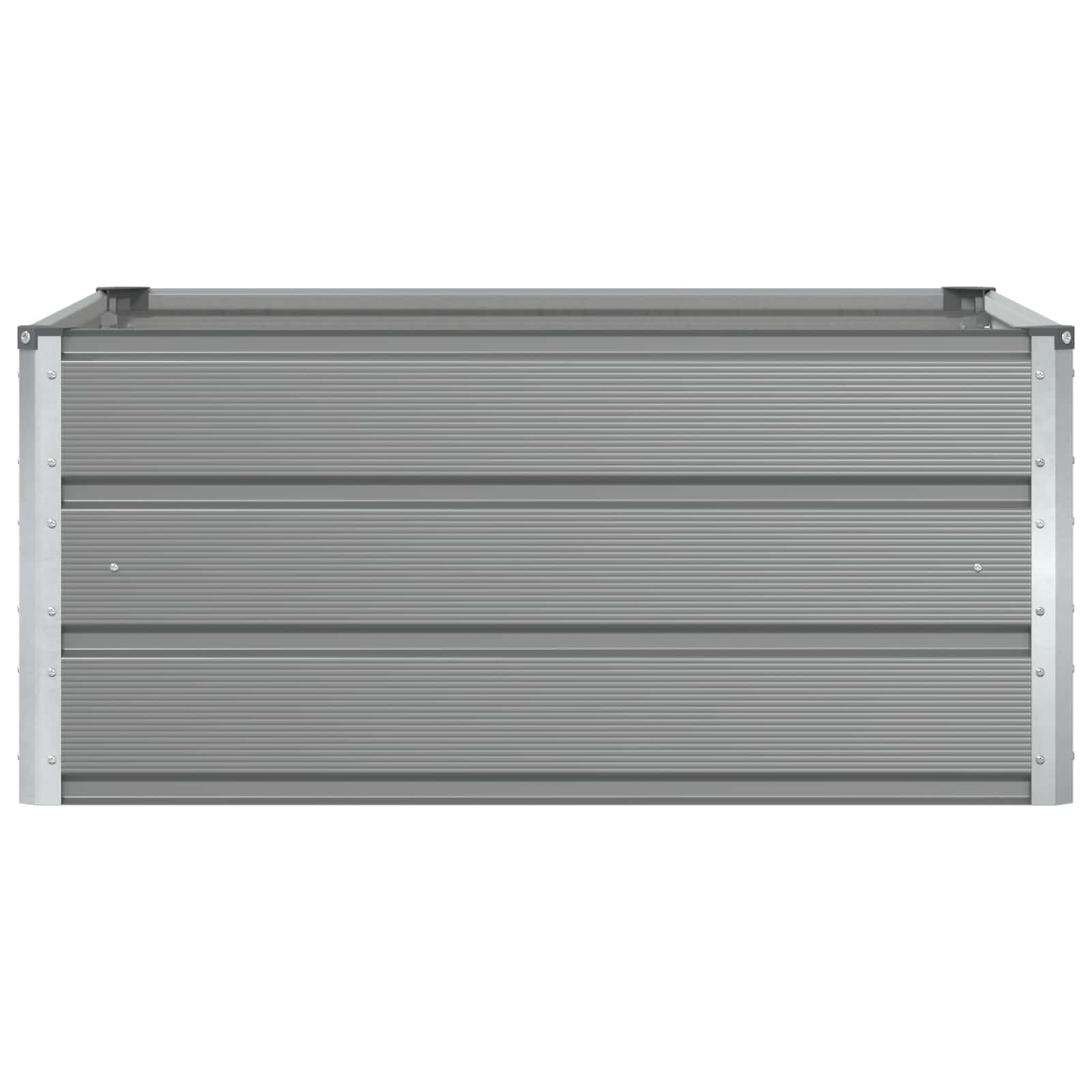 Γλάστρα Ανοιχτό γκρι 100 x 100 x 45 cm Ατσάλι - Pakobazaar