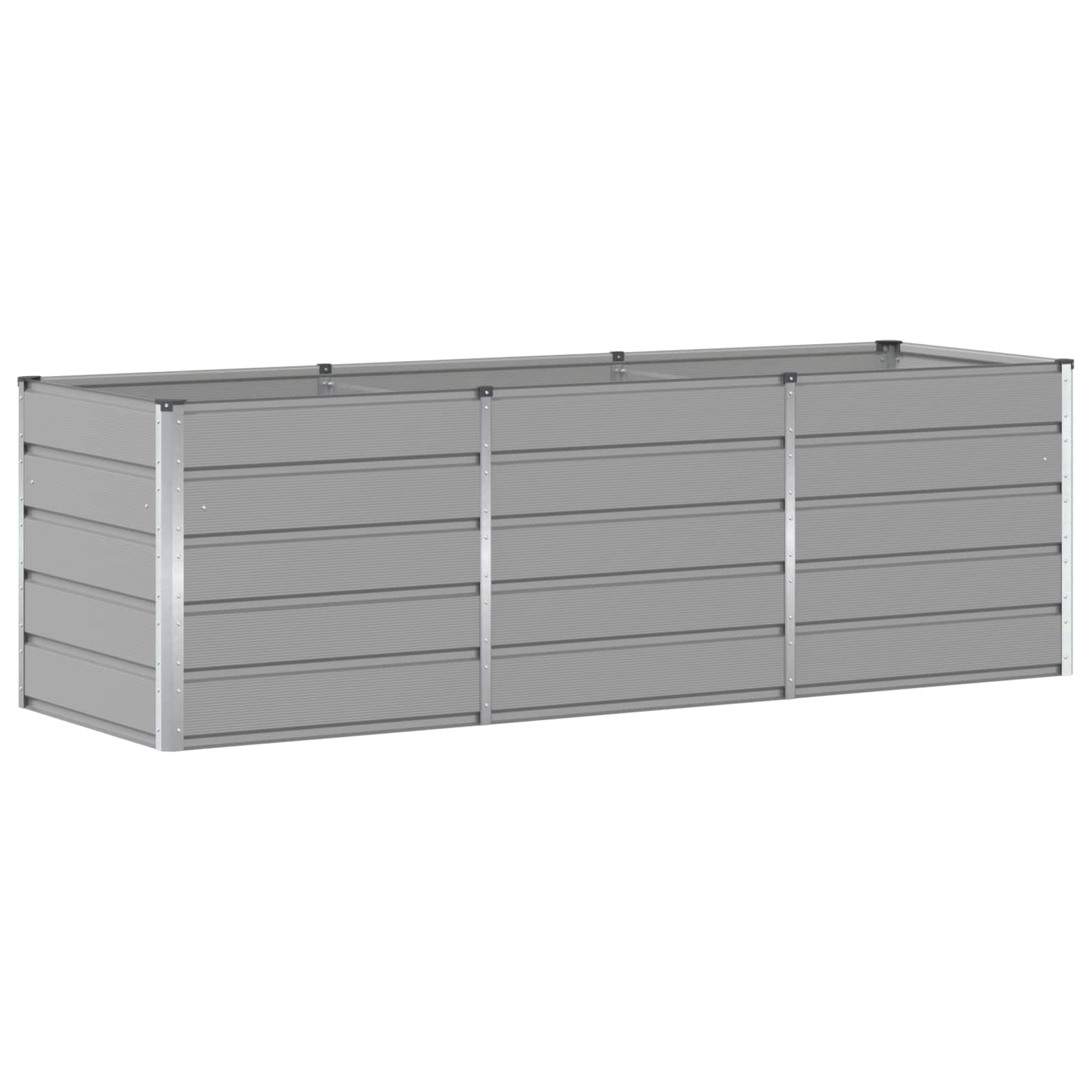 Γλάστρα Ανοιχτό γκρι 240 x 80 x 75 εκ. Ατσάλι - Pakobazaar