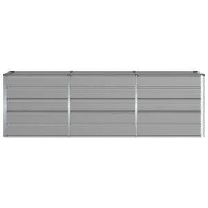 Γλάστρα Ανοιχτό γκρι 240 x 80 x 75 εκ. Ατσάλι - Pakobazaar