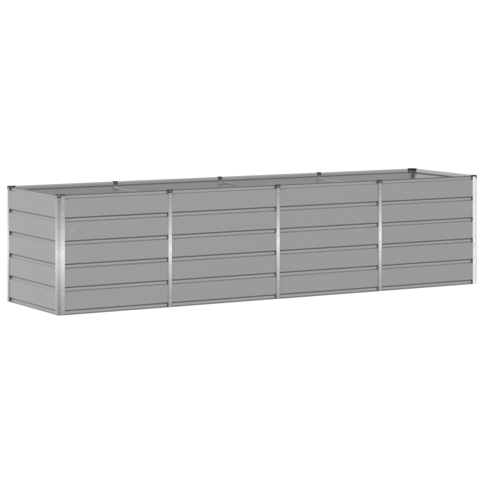 Γλάστρα Ανοιχτό γκρι 240 x 80 x 75 εκ. Ατσάλι - Pakobazaar