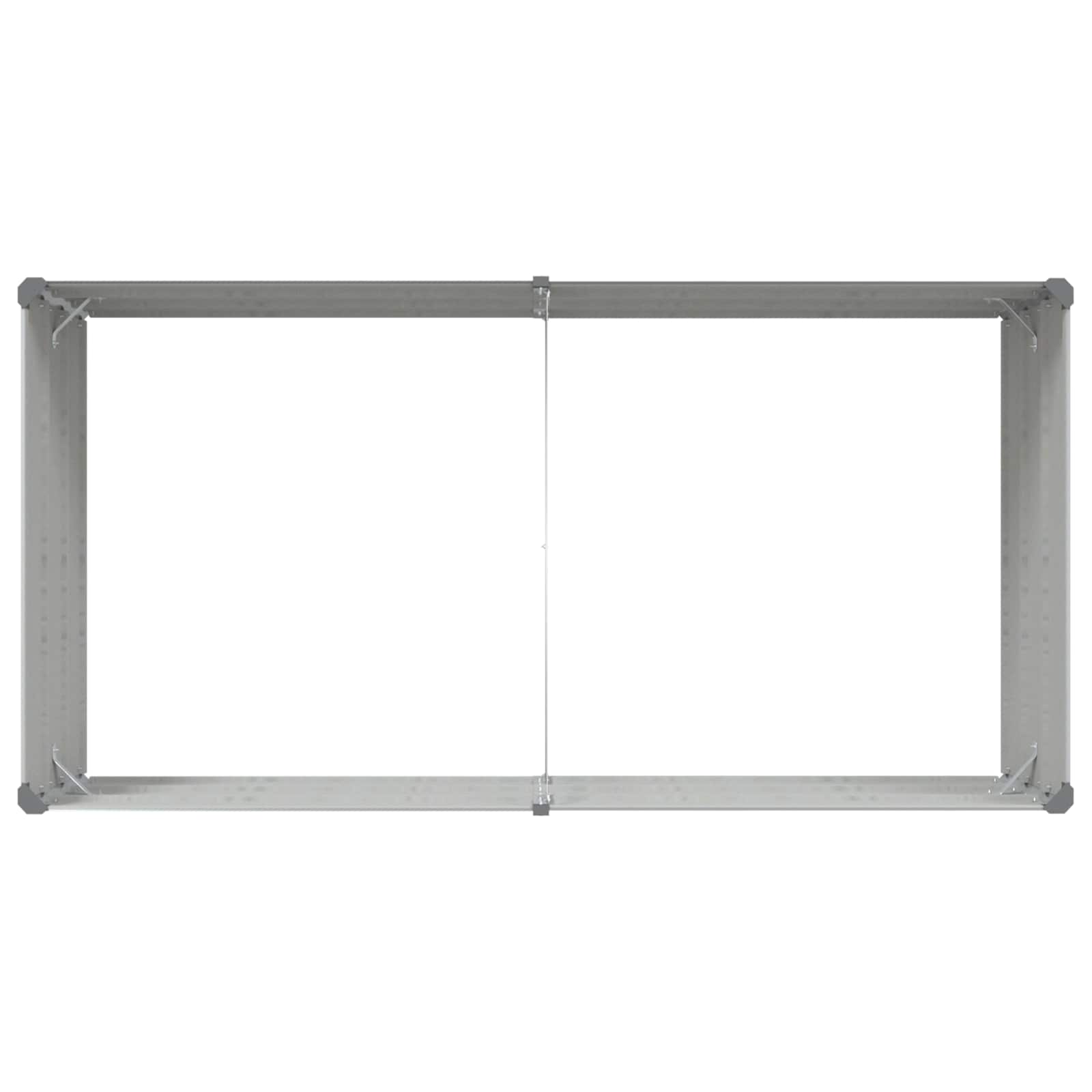 Γλάστρα Ανοιχτό γκρι 195 x 100 x 45 εκ Επικαλυμμένος Χάλυβας - Pakobazaar