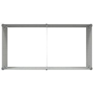 Γλάστρα Ανοιχτό γκρι 195 x 100 x 45 εκ Επικαλυμμένος Χάλυβας - Pakobazaar