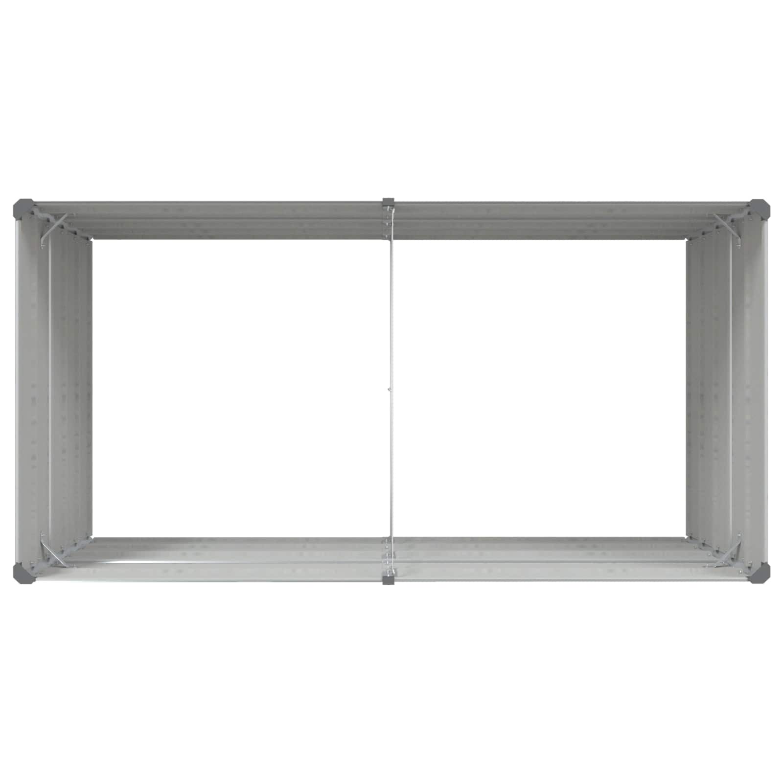 Γλάστρα Ανοιχτό γκρι 195 x 100 x 45 εκ Επικαλυμμένος Χάλυβας - Pakobazaar
