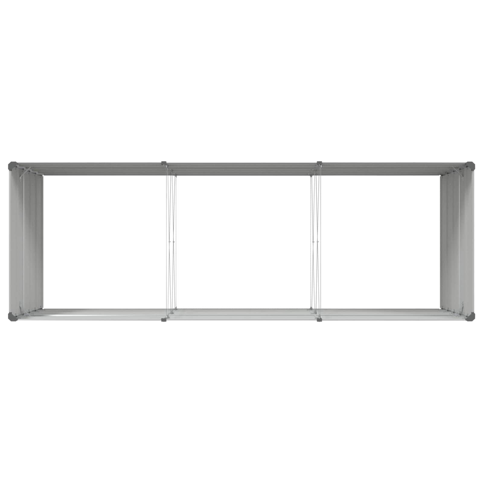 Γλάστρα Ανοιχτό γκρι 195 x 100 x 45 εκ Επικαλυμμένος Χάλυβας - Pakobazaar