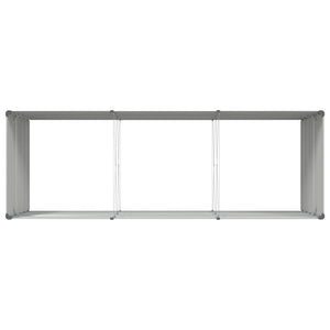 Γλάστρα Ανοιχτό γκρι 195 x 100 x 45 εκ Επικαλυμμένος Χάλυβας - Pakobazaar