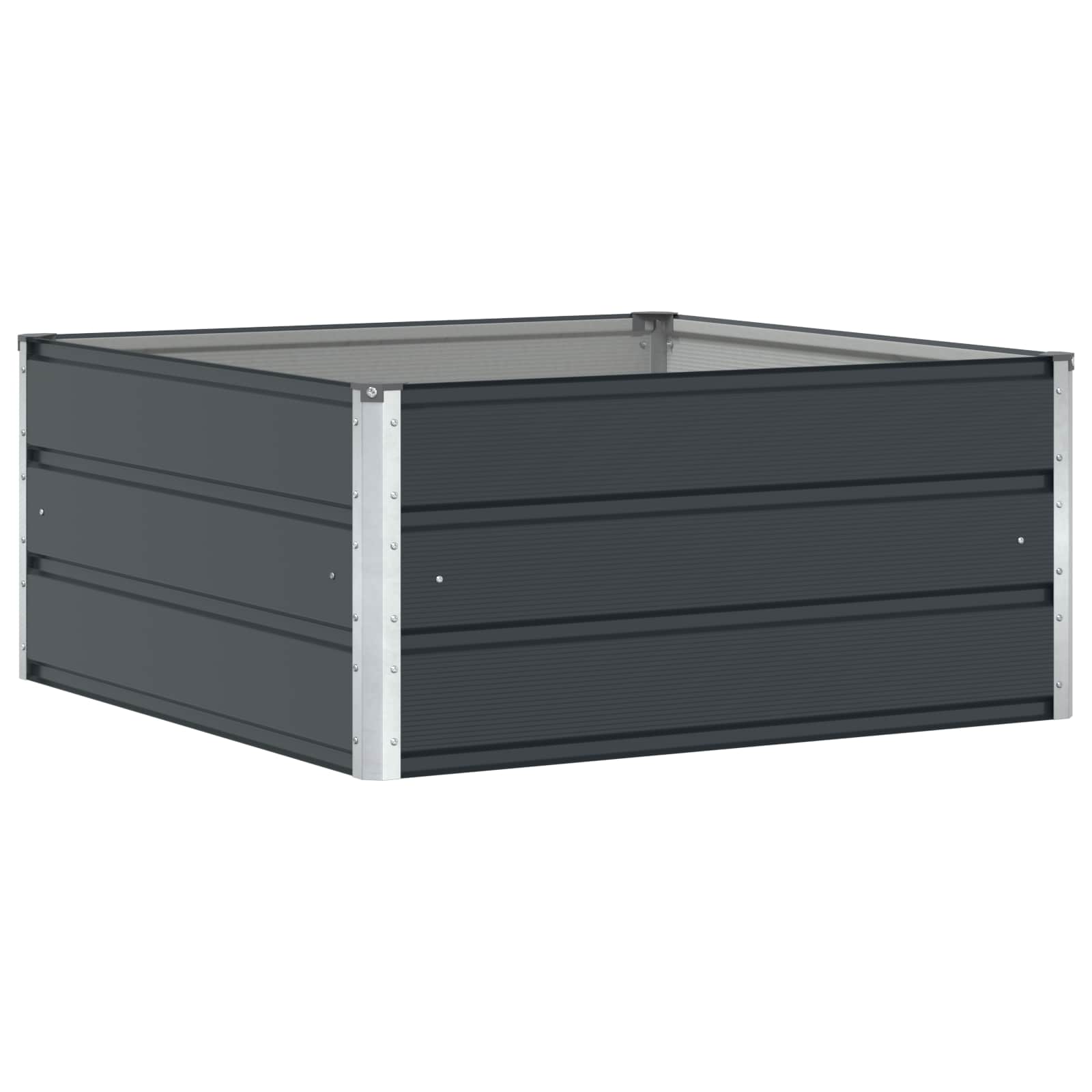 Γλάστρα Ανθρακί 100 x 100 x 45 cm Ατσάλι - Pakobazaar