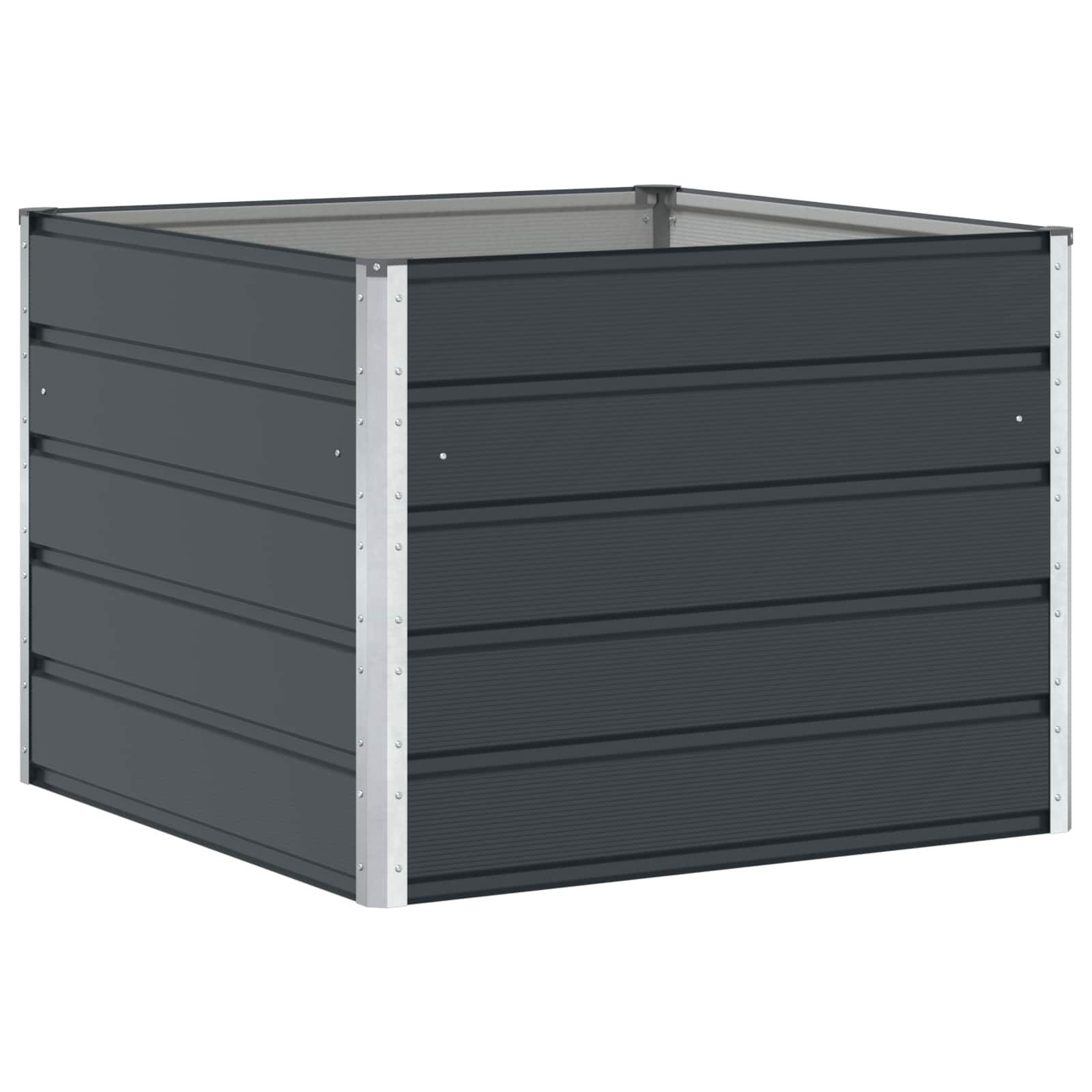 Γλάστρα Ανθρακί 100 x 100 x 75 εκ Ατσάλι - Pakobazaar