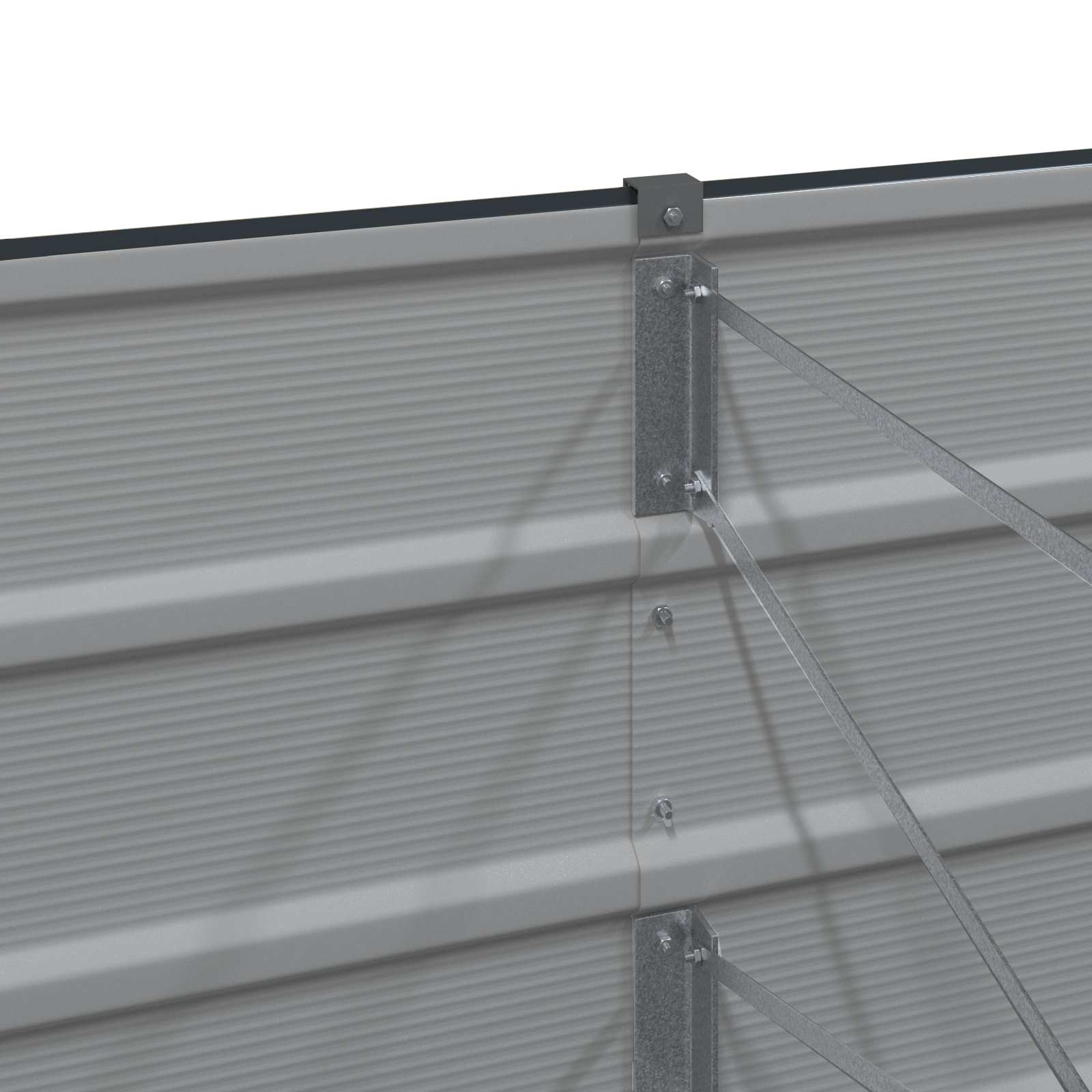 Γλάστρα Ανθρακί 160 x 40 x 75 εκ. Ατσάλι - Pakobazaar