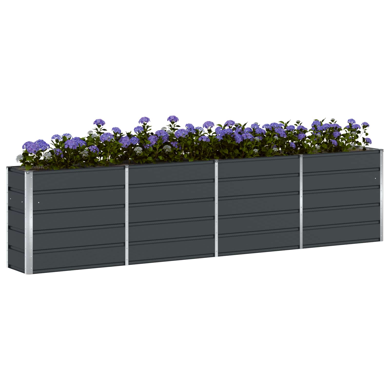 Γλάστρα Ανθρακί 160 x 40 x 75 εκ. Ατσάλι - Pakobazaar