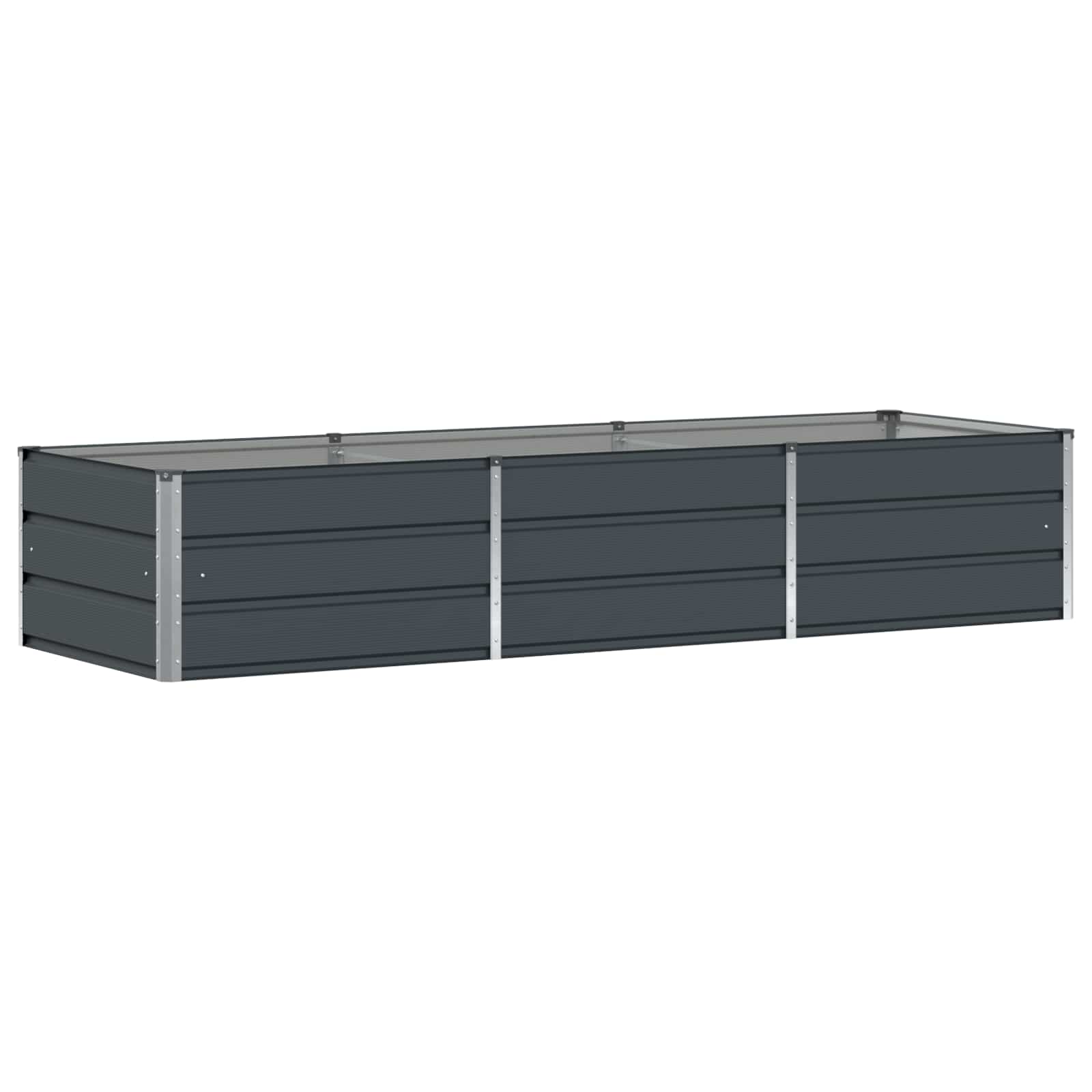 Γλάστρα Ανθρακί 240 x 80 x 45 cm Ατσάλι - Pakobazaar