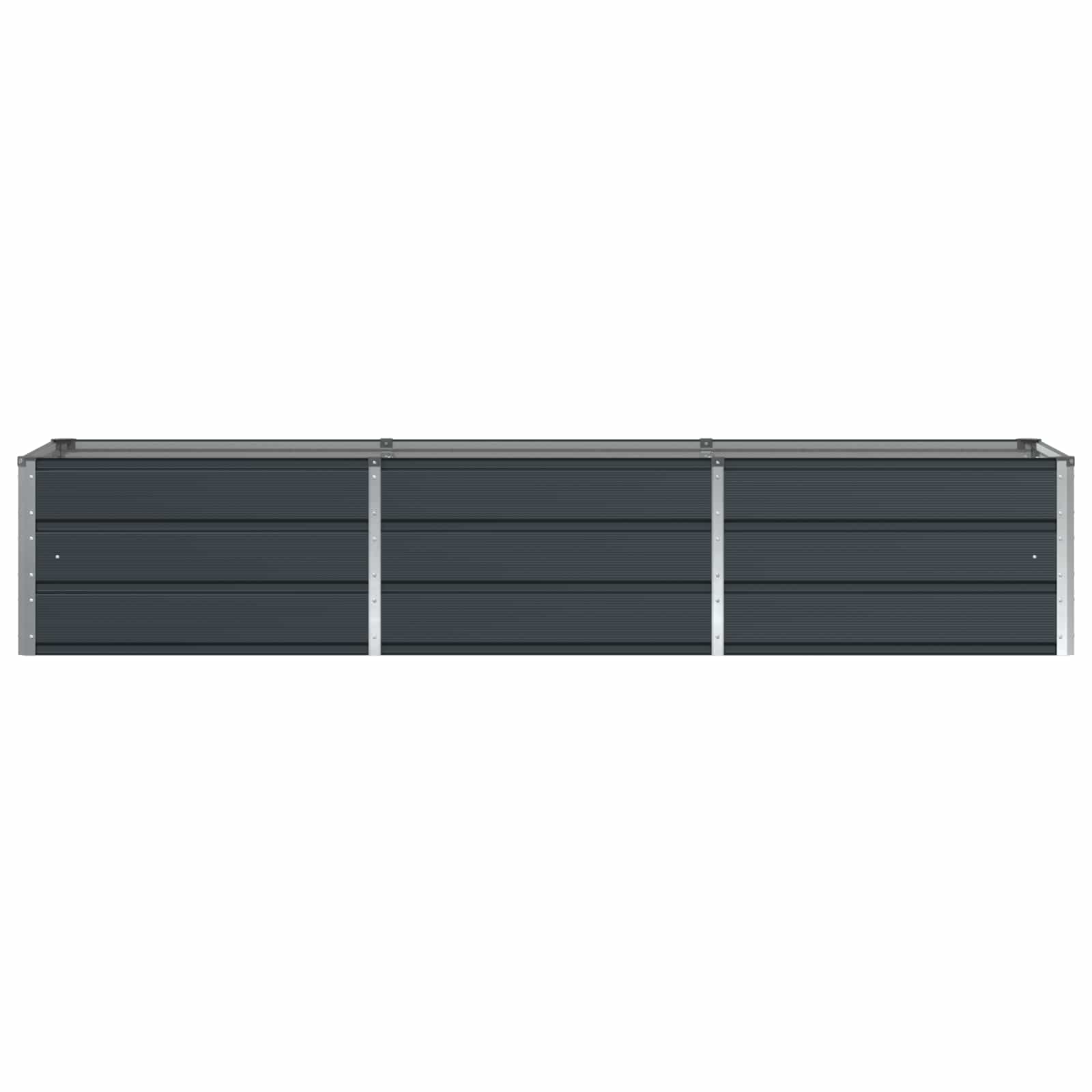 Γλάστρα Ανθρακί 240 x 80 x 45 cm Ατσάλι - Pakobazaar