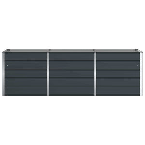 Γλάστρα Ανθρακί 240 x 80 x 75 εκ. Ατσάλι - Pakobazaar