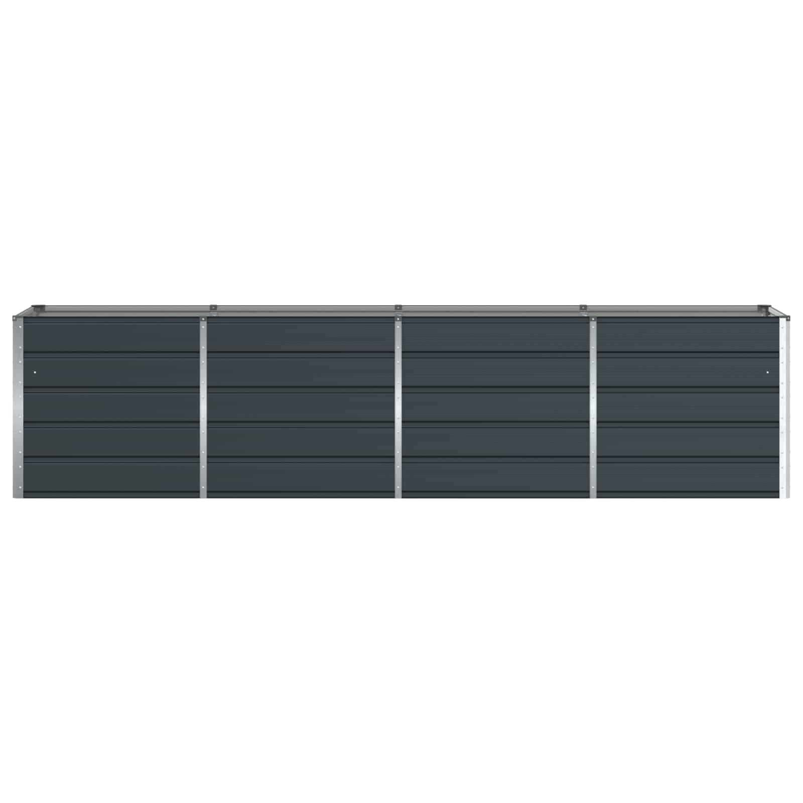 Γλάστρα Ανθρακί 240 x 80 x 75 εκ. Ατσάλι - Pakobazaar
