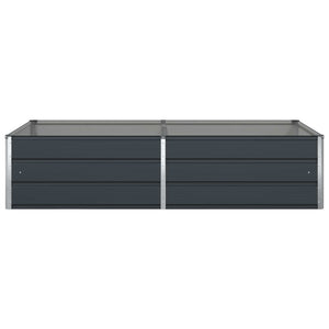 Γλάστρα Ανθρακί 195 x 100 x 45 εκ Επικαλυμμένος Χάλυβας - Pakobazaar