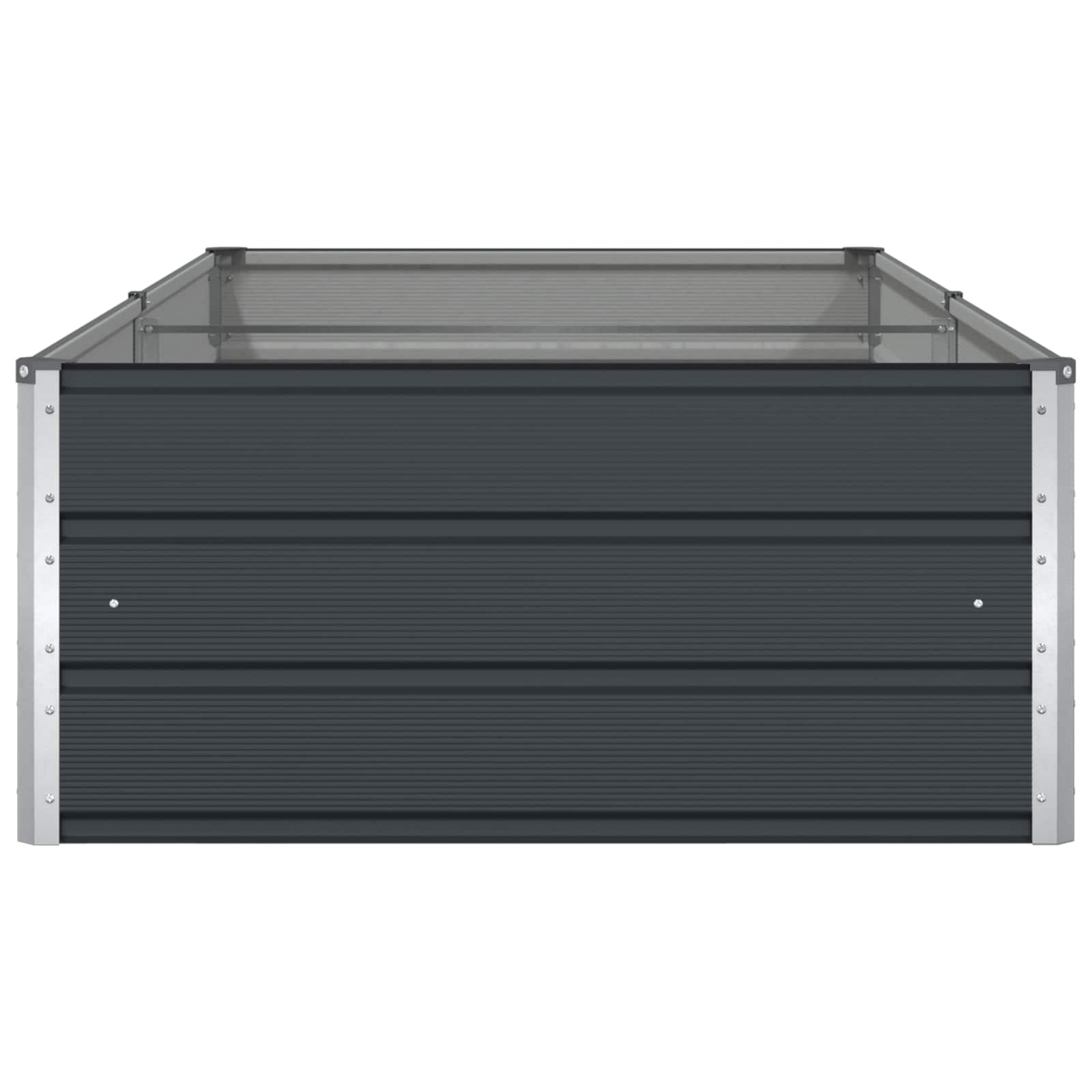 Γλάστρα Ανθρακί 195 x 100 x 45 εκ Επικαλυμμένος Χάλυβας - Pakobazaar