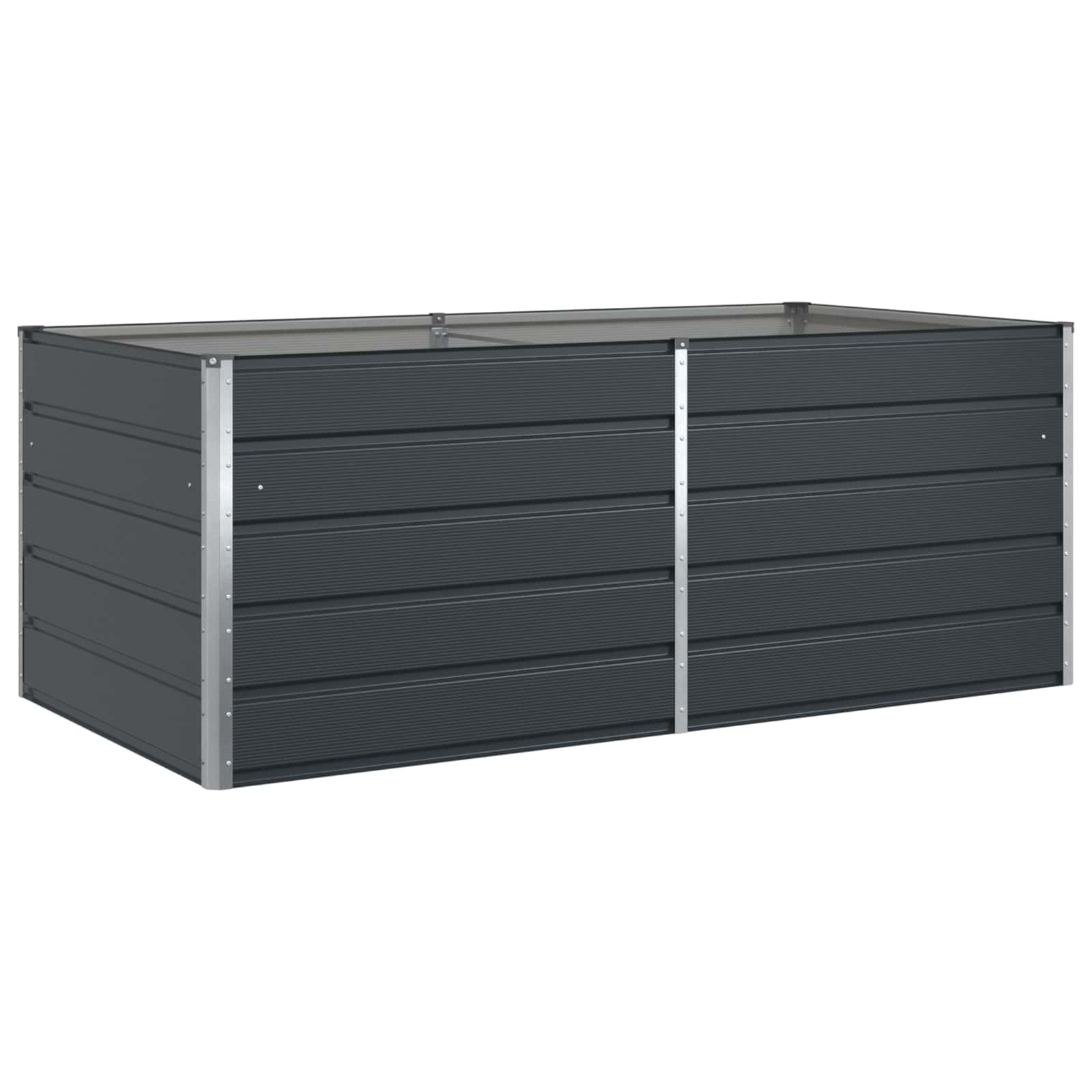 Γλάστρα Ανθρακί 195 x 100 x 45 εκ Επικαλυμμένος Χάλυβας - Pakobazaar