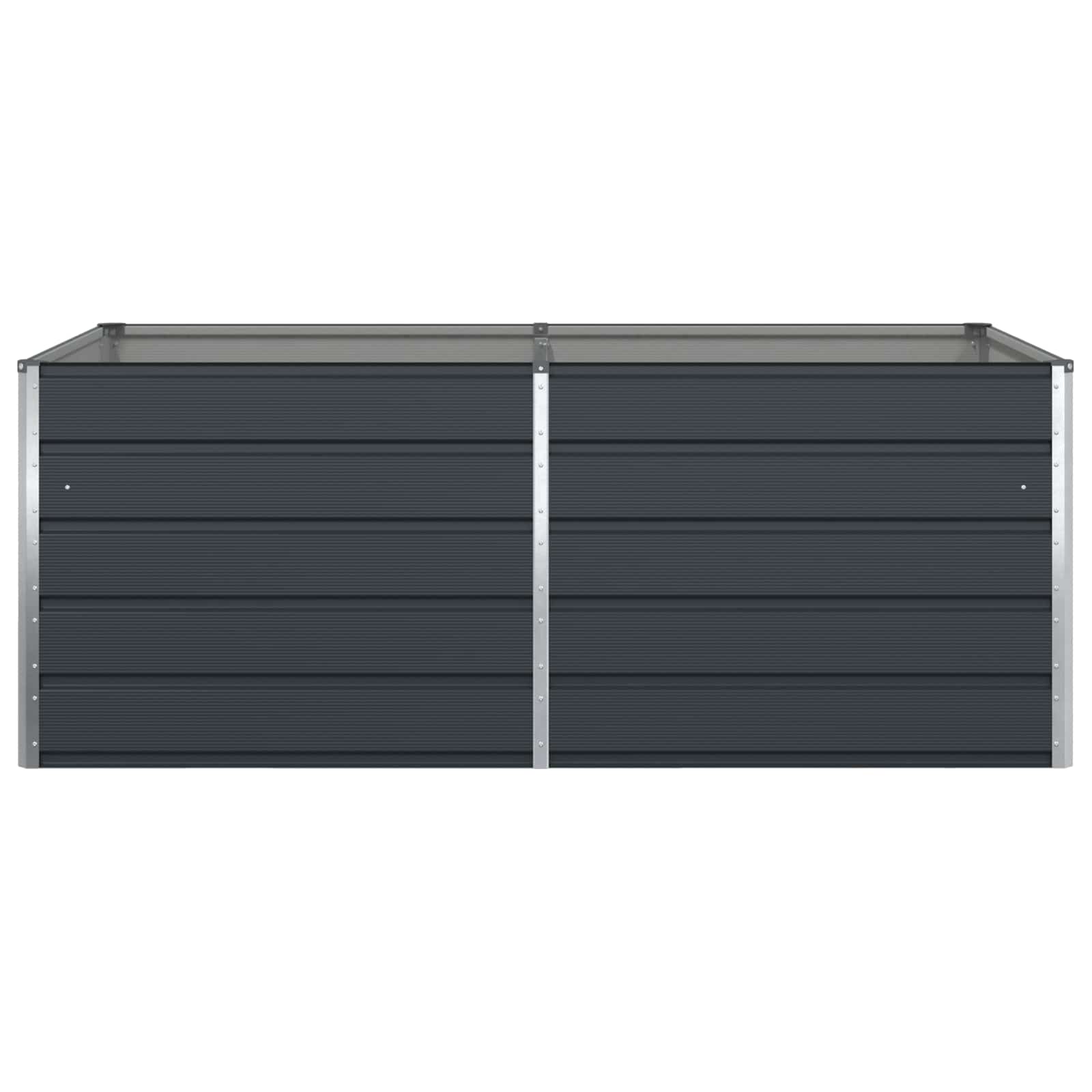 Γλάστρα Ανθρακί 195 x 100 x 45 εκ Επικαλυμμένος Χάλυβας - Pakobazaar