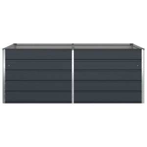 Γλάστρα Ανθρακί 195 x 100 x 45 εκ Επικαλυμμένος Χάλυβας - Pakobazaar