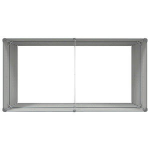 Γλάστρα Ανθρακί 195 x 100 x 45 εκ Επικαλυμμένος Χάλυβας - Pakobazaar