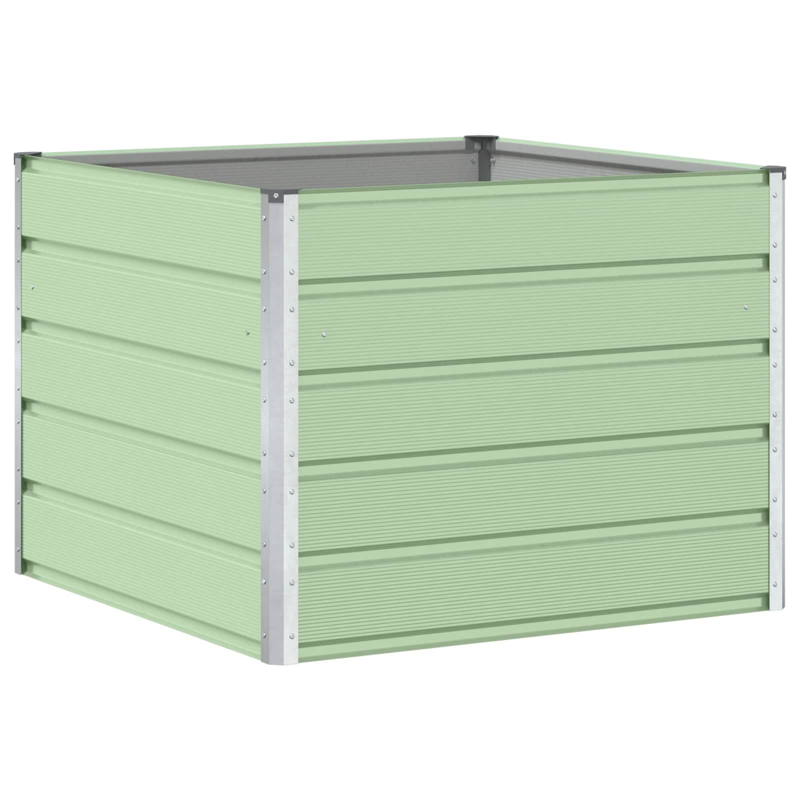 Γλάστρα Παστέλ Πράσινο 100 x 100 x 75 εκ Ατσάλι - Pakobazaar