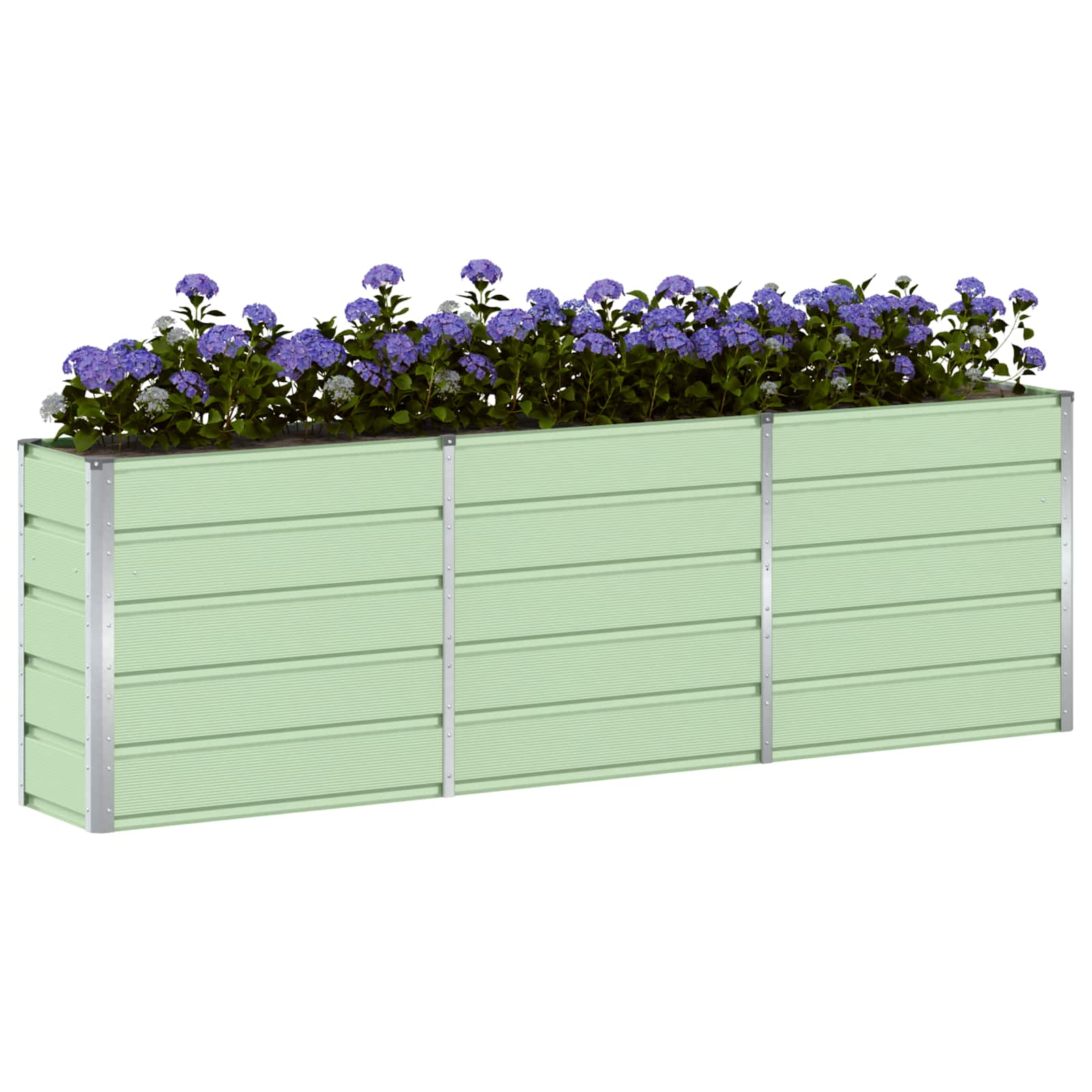 Γλάστρα Πράσινο 160 x 40 x 75 εκ. Ατσάλι - Pakobazaar