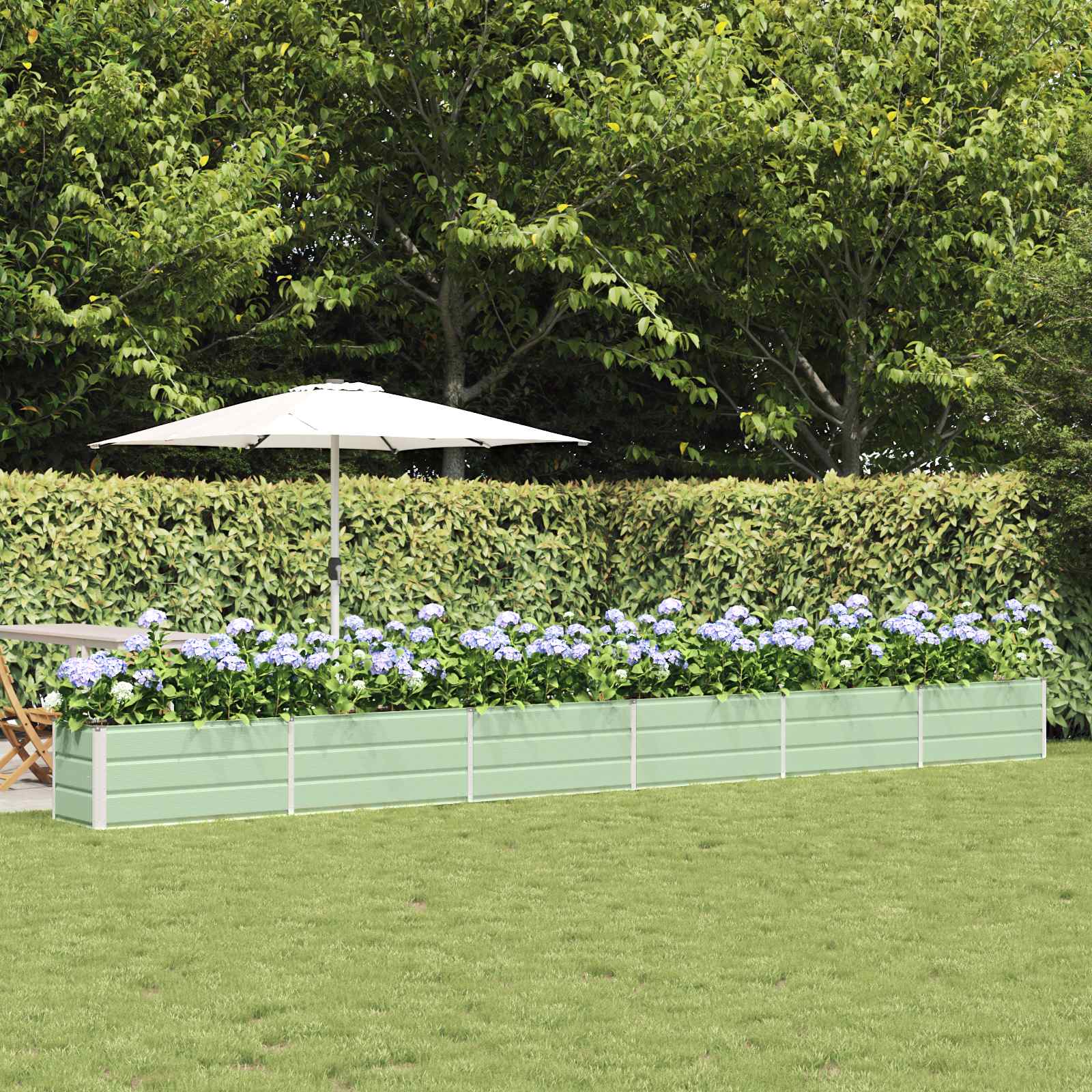 Γλάστρα Παστέλ Πράσινο 480 x 50 x 45 εκ Επικαλυμμένος Χάλυβας - Pakobazaar