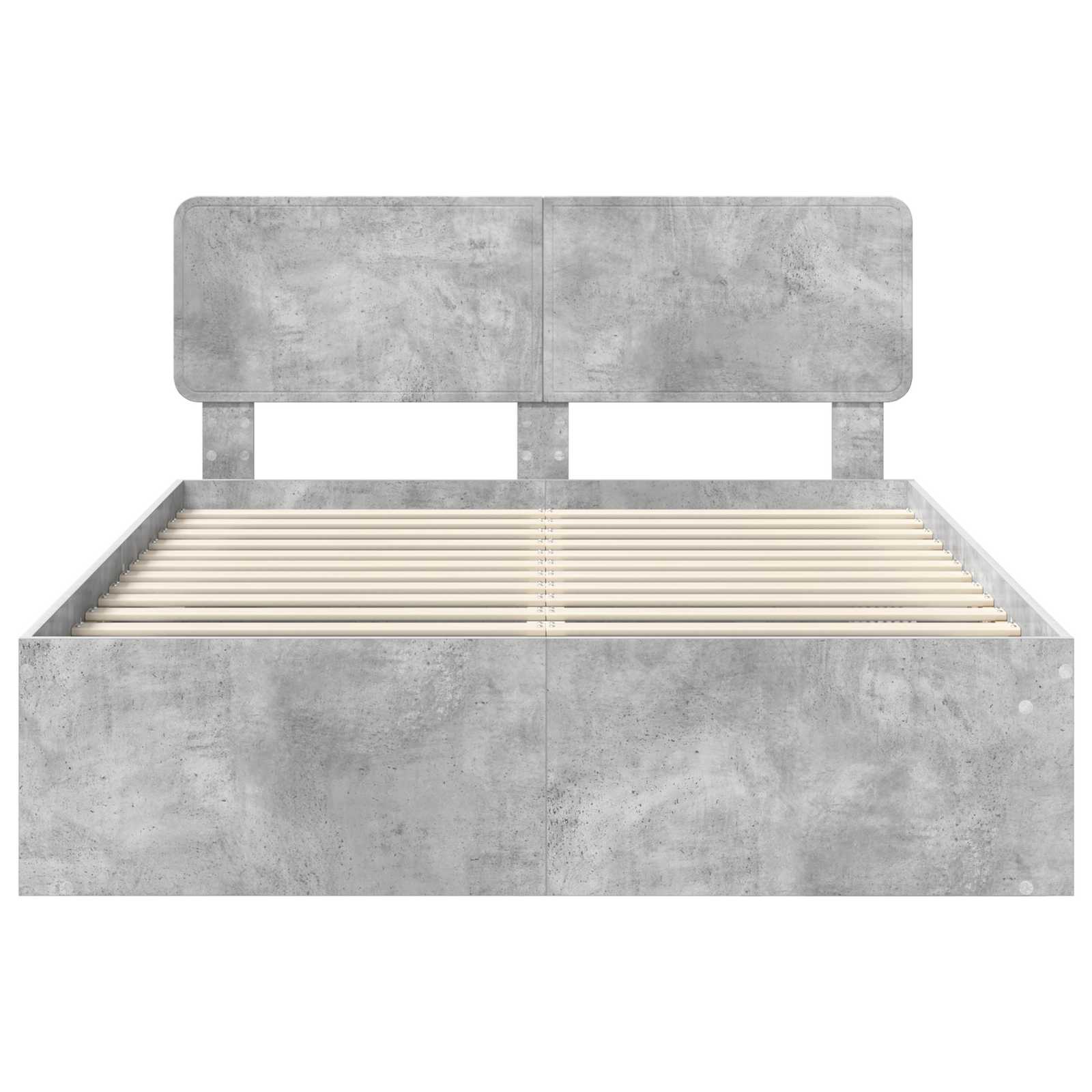 Σκελετός Κρεβατιού Σκυρόδεμα 160 x 200 cm Στερεά ξυλεία πεύκου