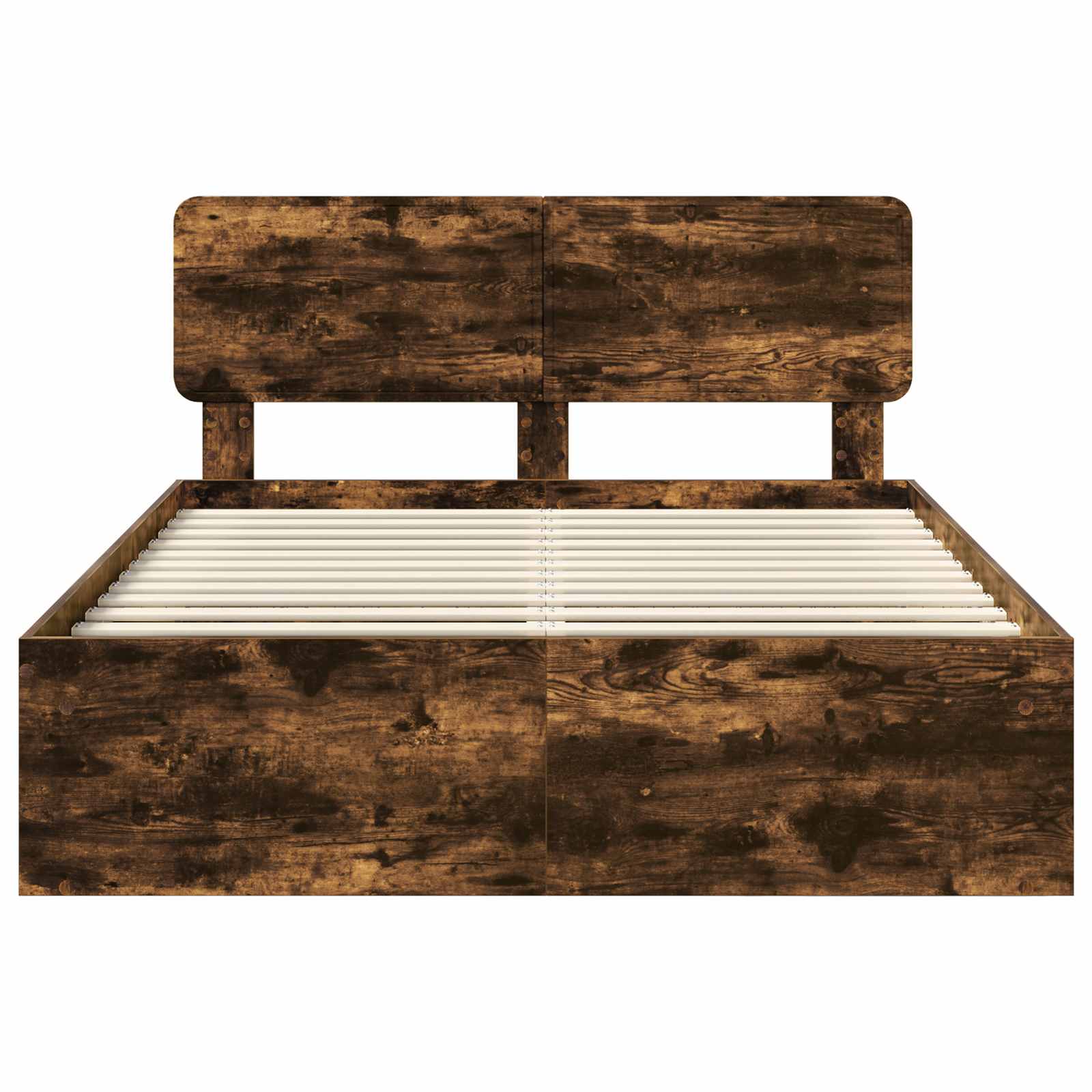 Σκελετός Κρεβατιού με κεφαλάρι Καπνιστό Δρύς 160 x 200 cm