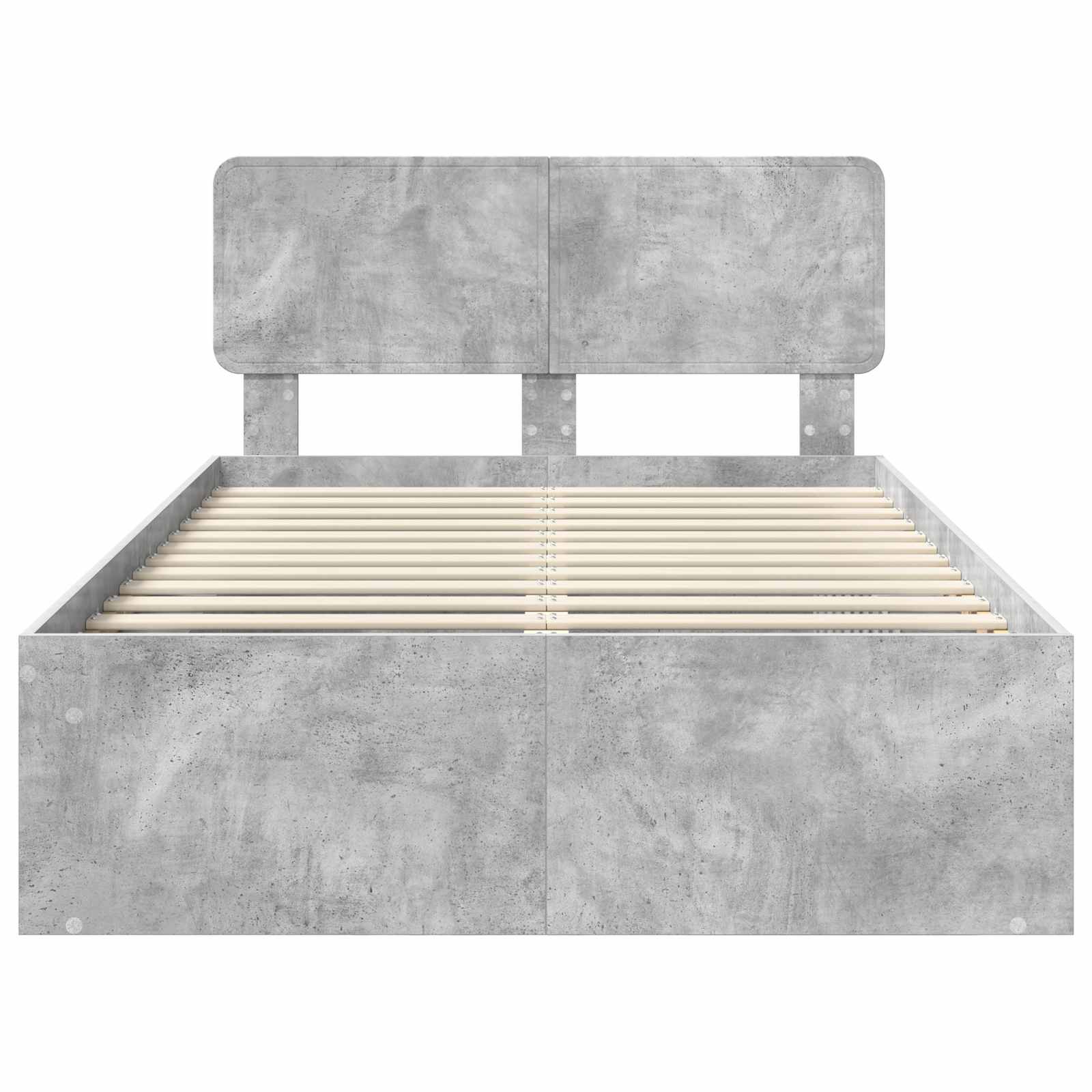 Σκελετός Κρεβατιού με κεφαλάρι Γκρι Μπετόν 135 x 190 cm