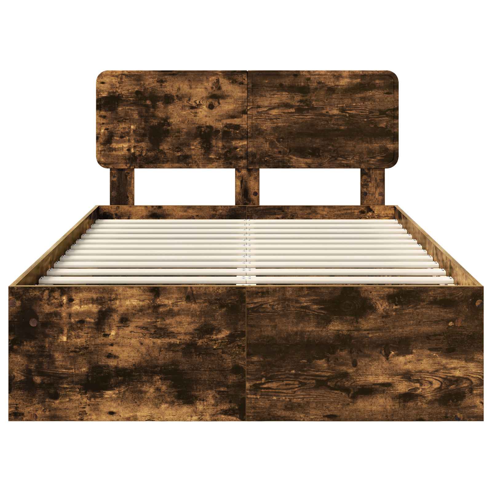 Σκελετός Κρεβατιού με κεφαλάρι Καπνιστό Δρύς 135 x 190 cm