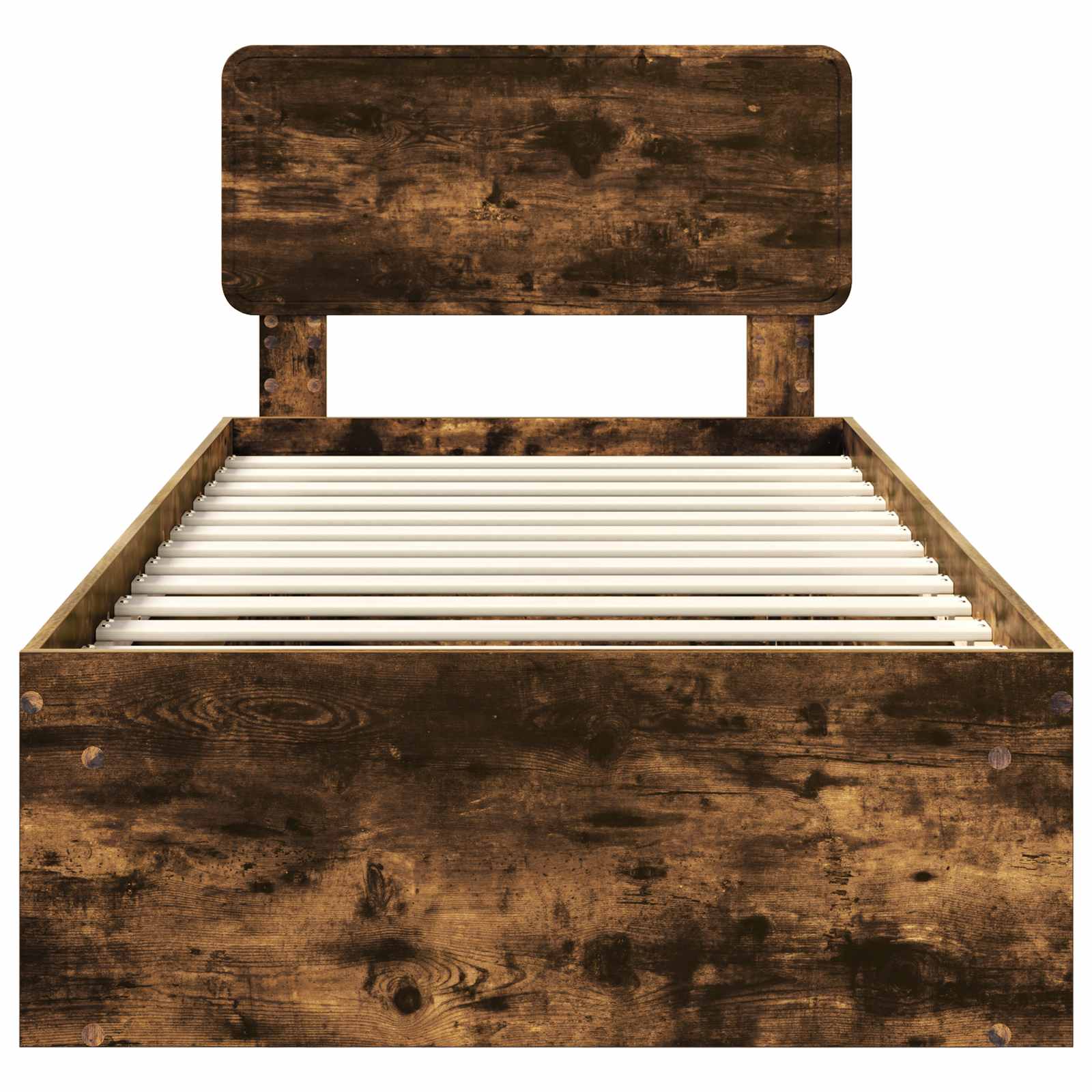 Σκελετός Κρεβατιού με κεφαλάρι Καπνιστό Δρύς 90 x 200 cm