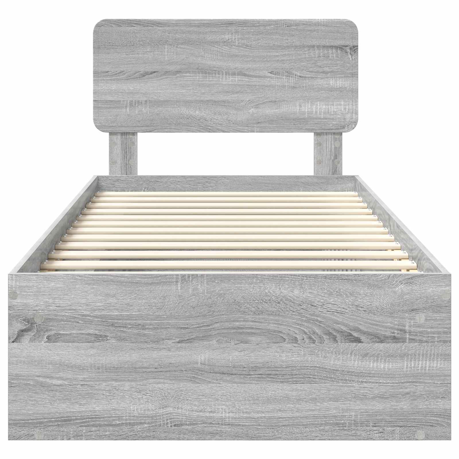 Σκελετός Κρεβατιού με κεφαλάρι Γκρίζο Σονομα 90 x 190 cm