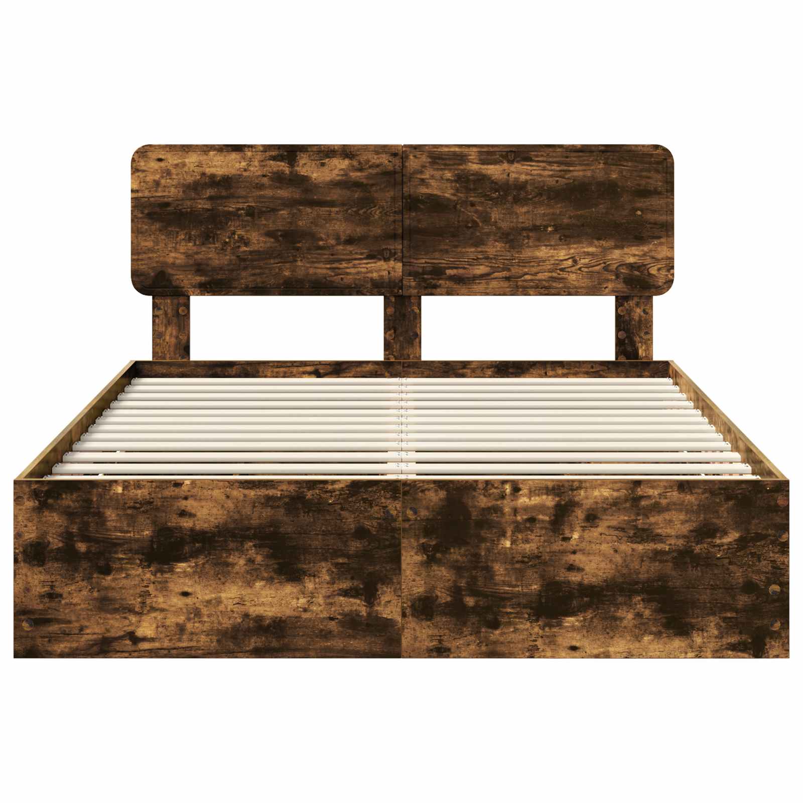 Σκελετός Κρεβατιού με συρτάρι Καπνιστή Δρυς 140 x 200 cm