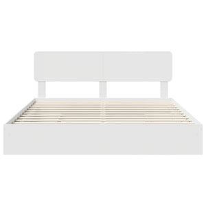 Κρεβάτι Αποθήκης Λευκό 180 x 200 cm Επεξεργασμένο Ξύλο
