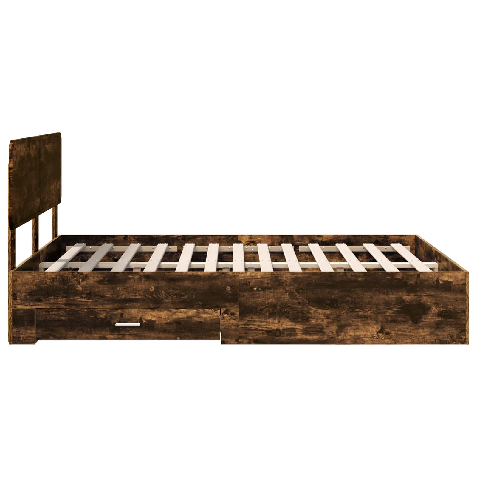 Σκελετός Κρεβατιού με κεφαλάρι Καπνιστό Δρύς 150 x 200 cm