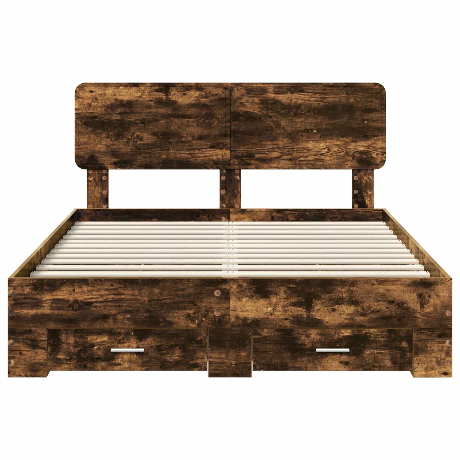 Σκελετός Κρεβατιού με κεφαλάρι Καπνιστό Δρύς 140 x 190 cm